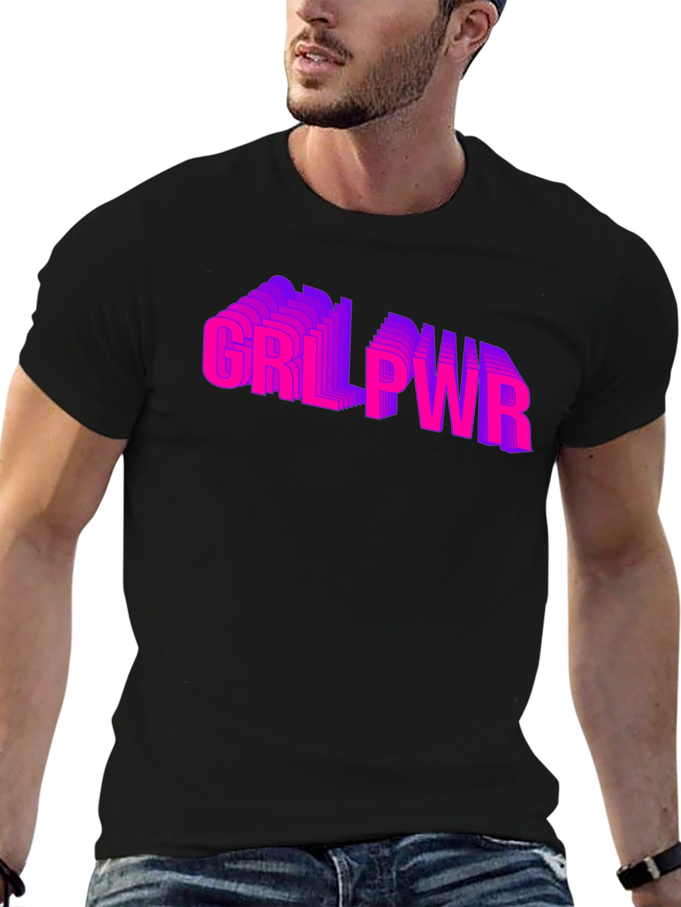 GRL PWR Graphic T-Shirt - Empowering Style