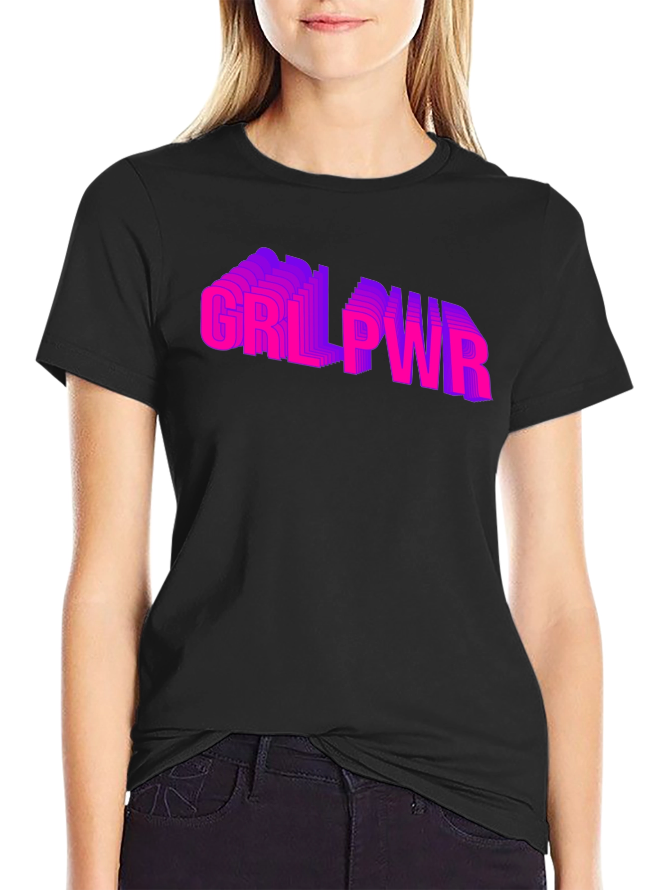 GRL PWR Graphic T-Shirt - Empowering Style
