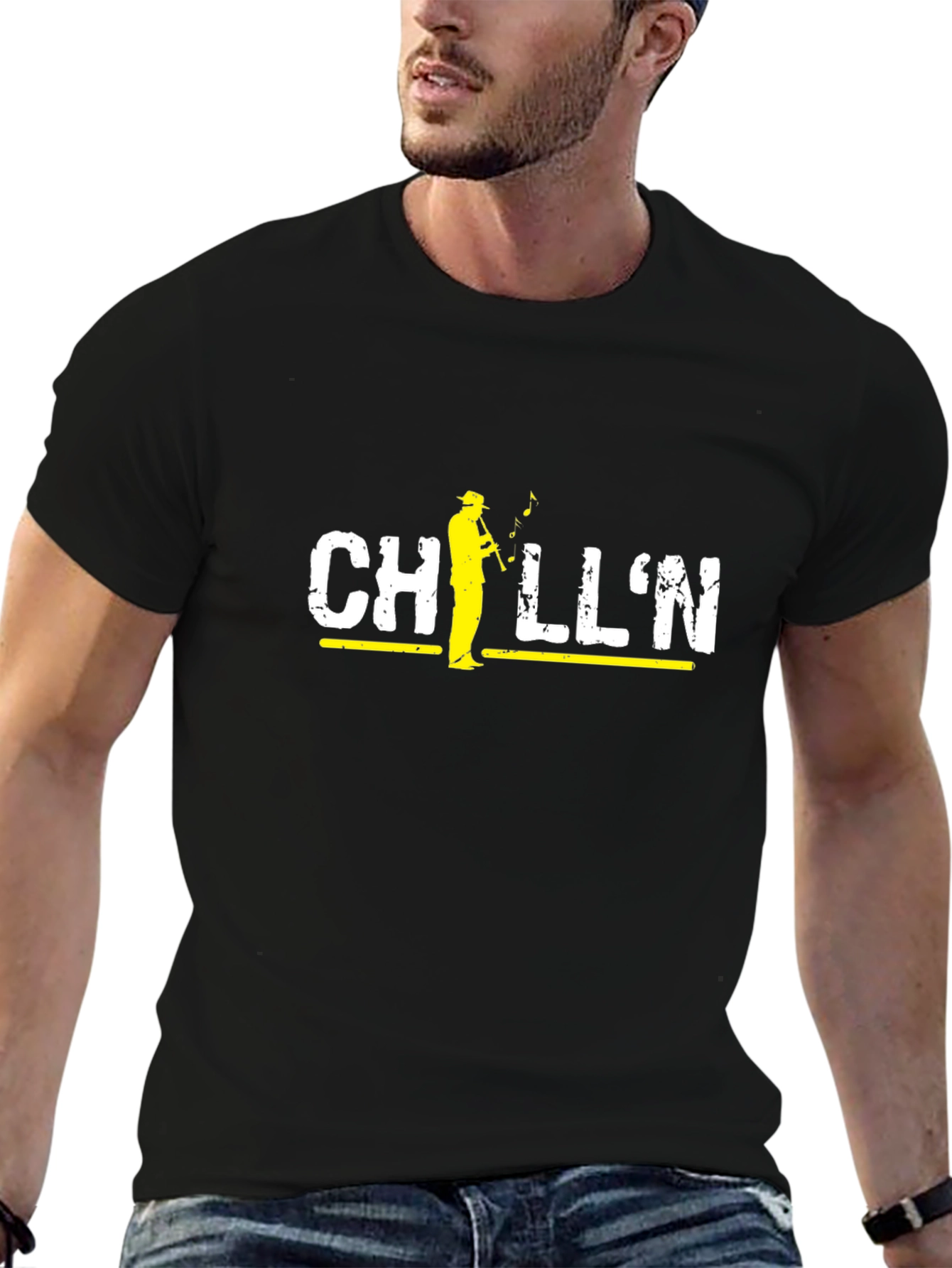 Chilln T-Shirt Black Relaxed Tee