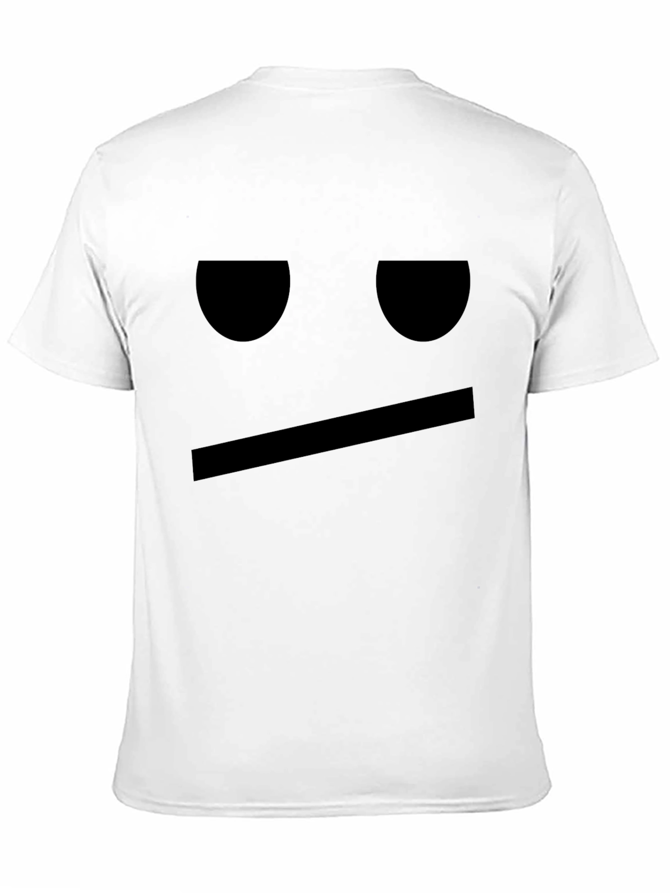 Expressionless Face Graphic Tee - Cool Casual Style