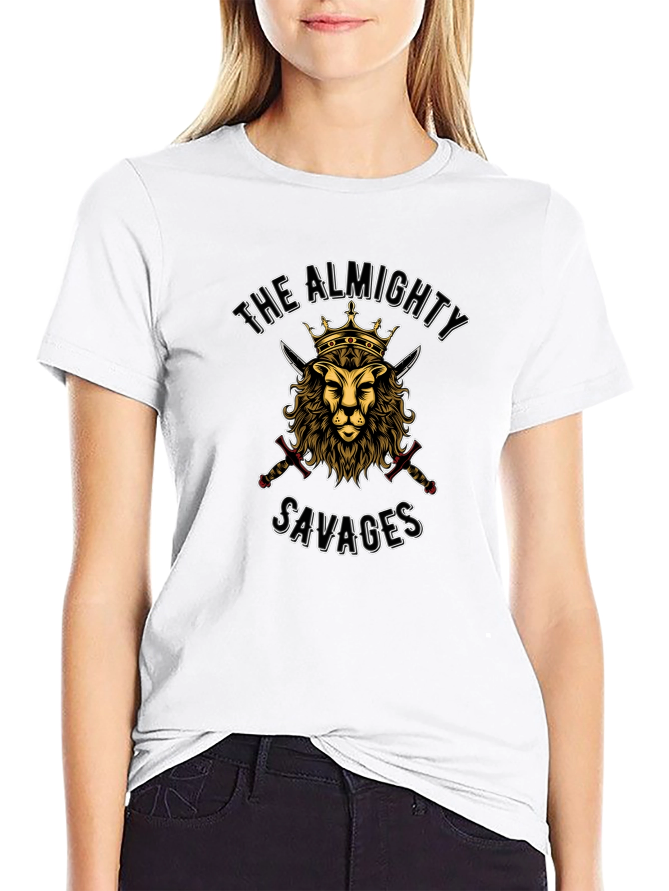 Almighty Savages Lion Crown Graphic Tee
