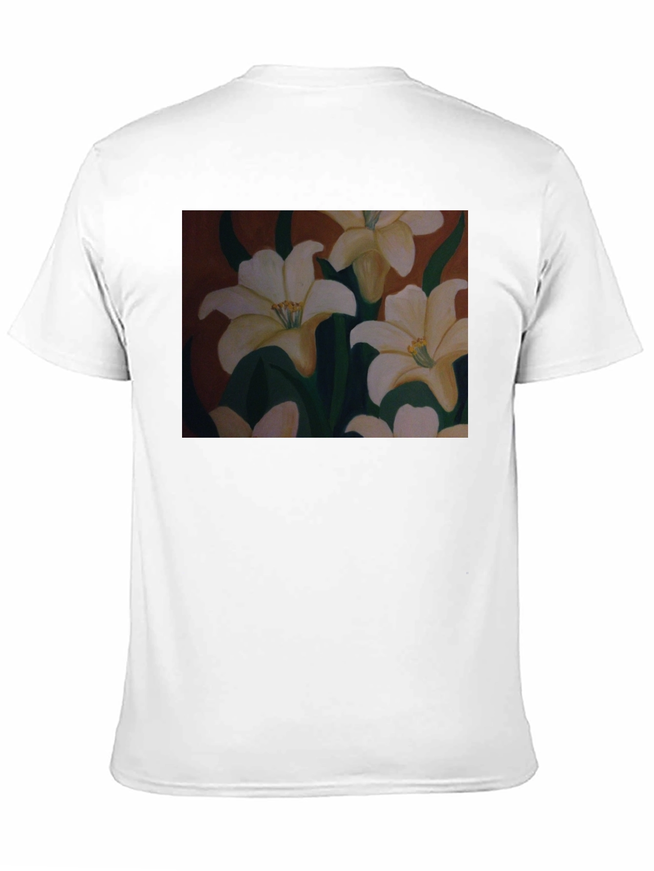 Floral T-Shirt: Artistic Lily Design