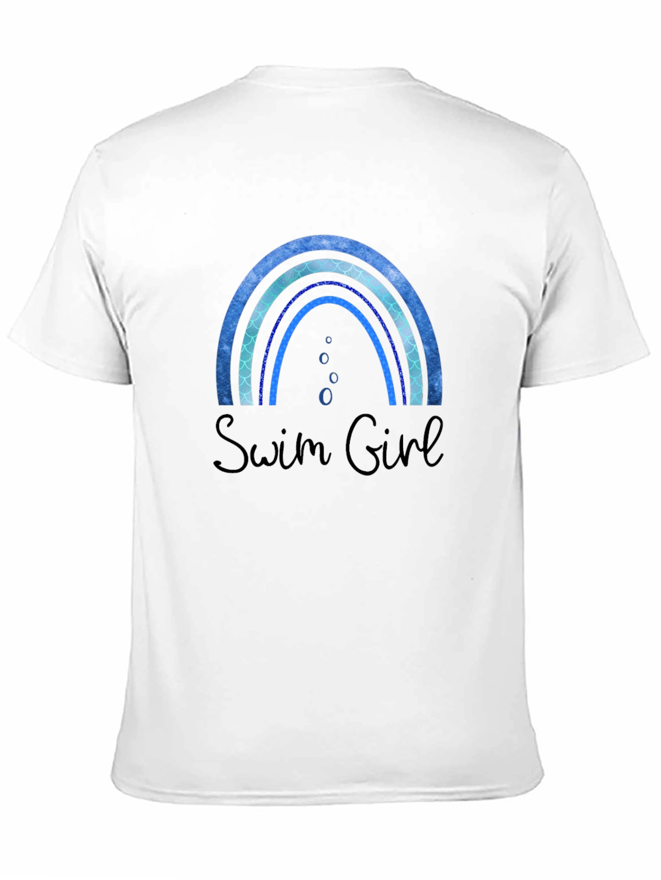 Swim Girl Rainbow Graphic Tee