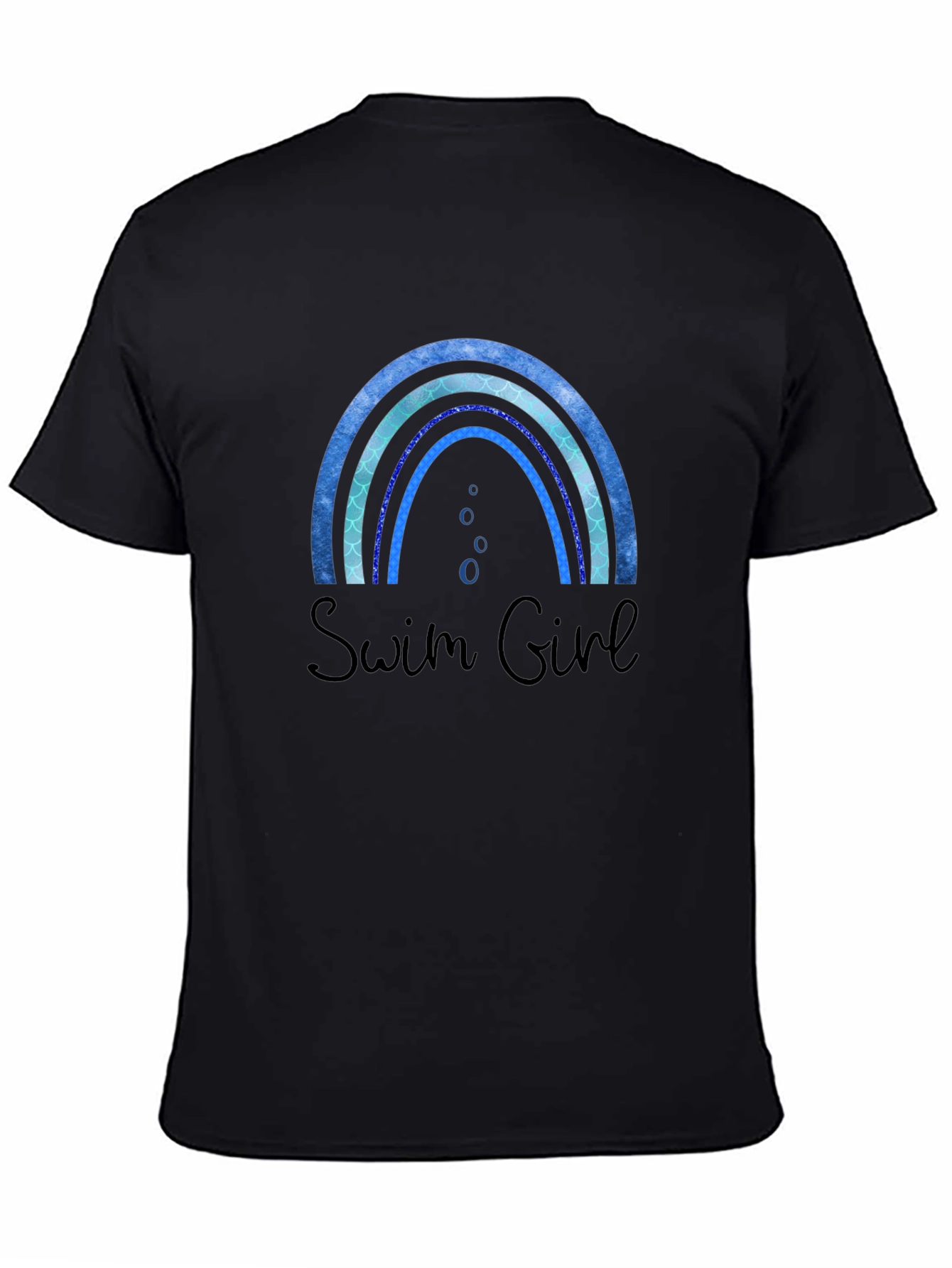Swim Girl Rainbow Graphic Tee