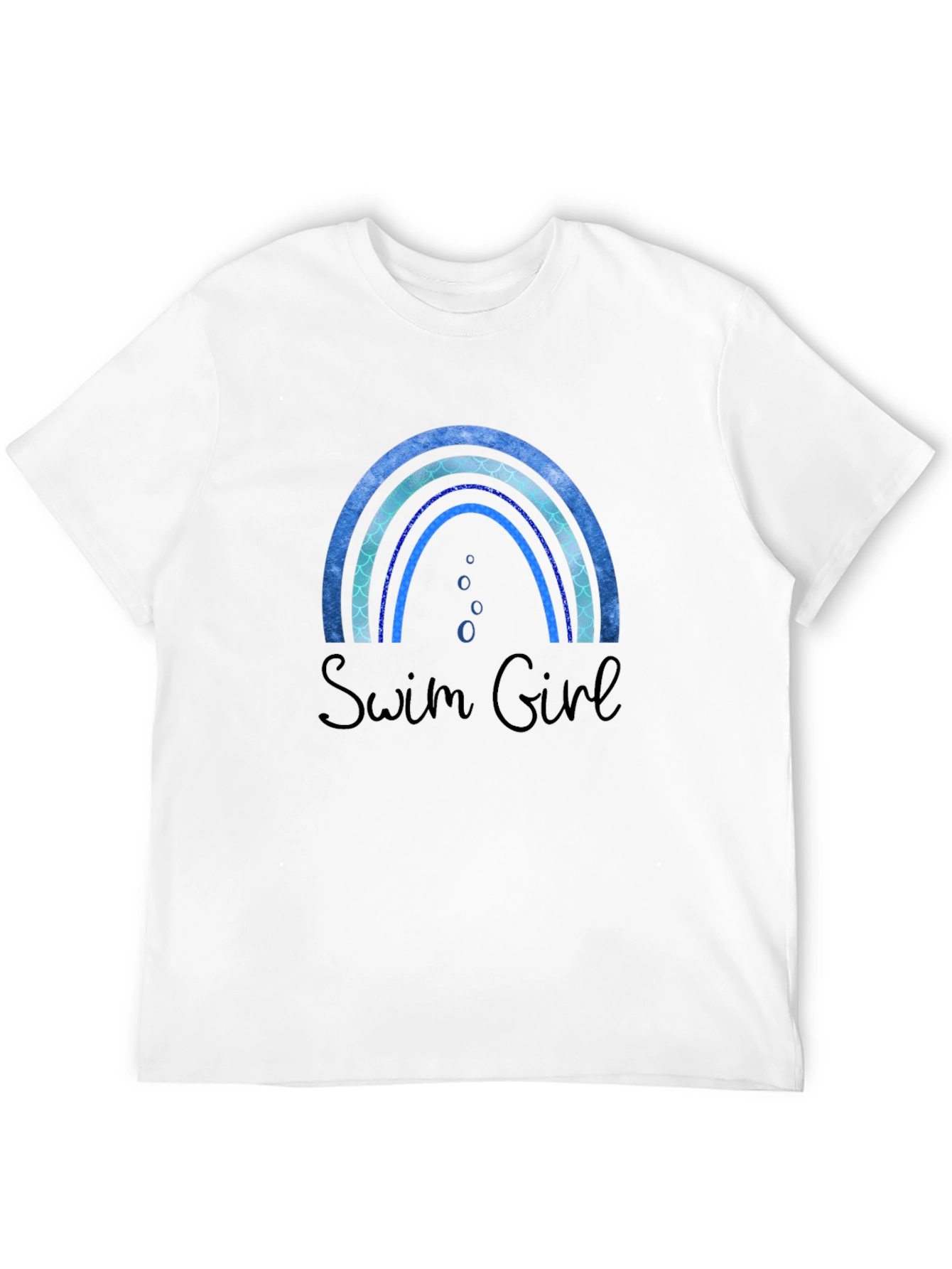 Swim Girl Rainbow Graphic Tee