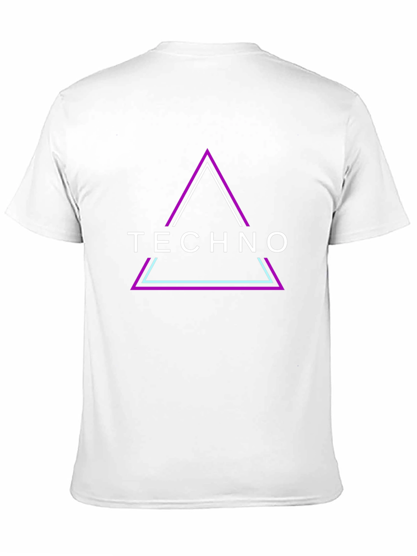 Techno Triangle Graphic Tee - Black