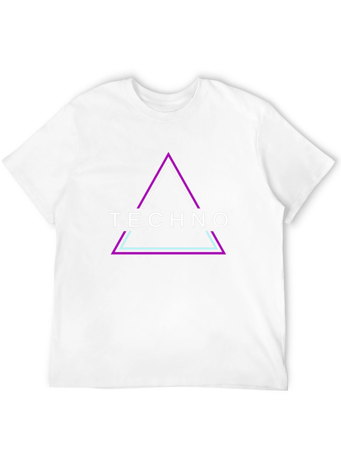 Techno Triangle Graphic Tee - Black