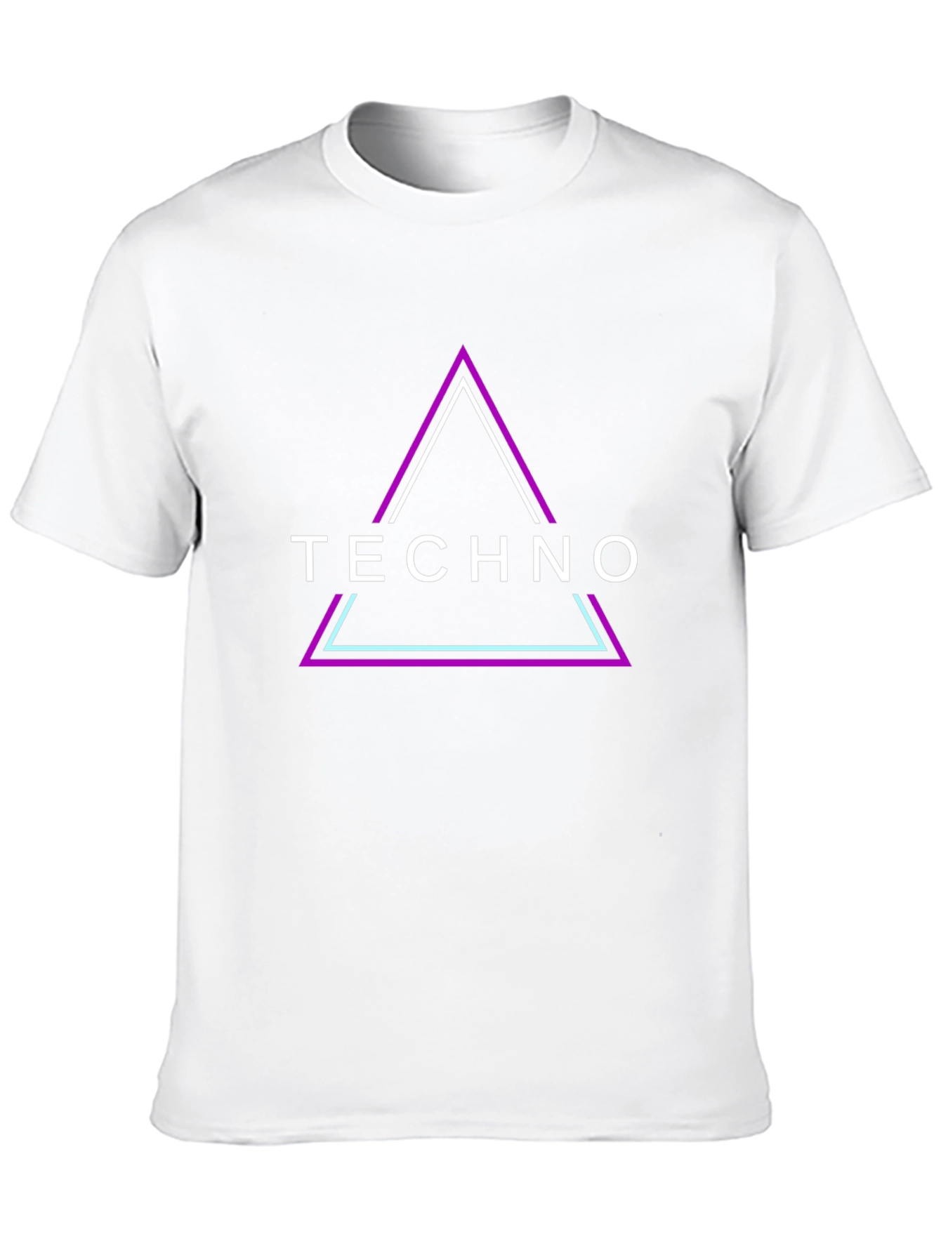 Techno Triangle Graphic Tee - Black
