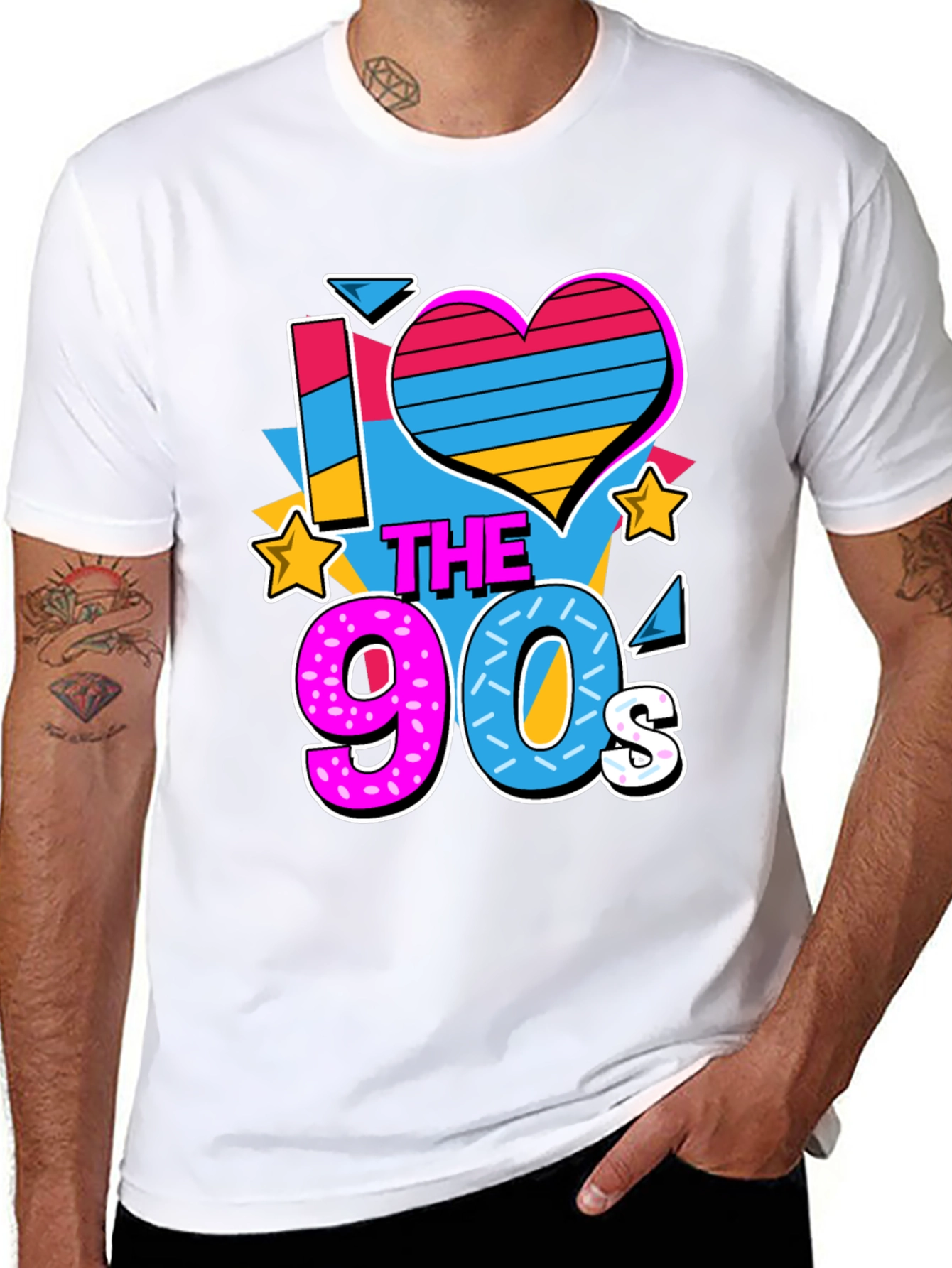 I Love the 90s Graphic T-Shirt Retro Nostalgia