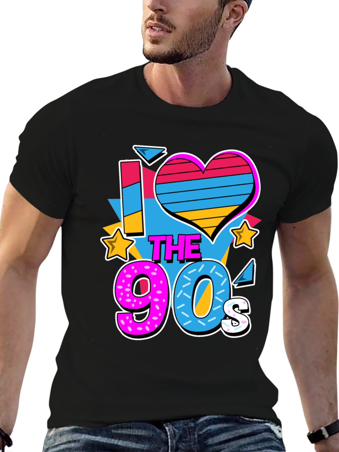 I Love the 90s Graphic T-Shirt Retro Nostalgia