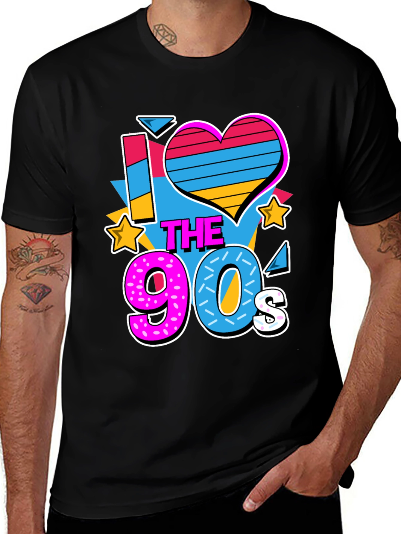I Love the 90s Graphic T-Shirt Retro Nostalgia