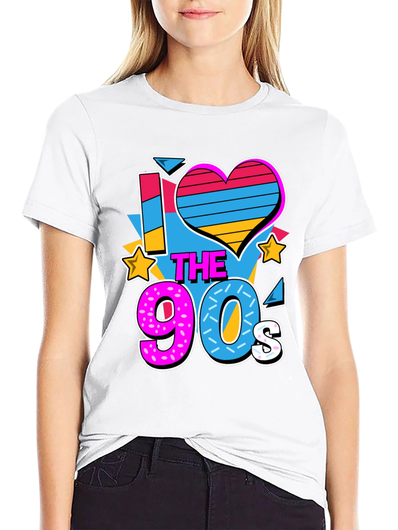 I Love the 90s Graphic T-Shirt Retro Nostalgia