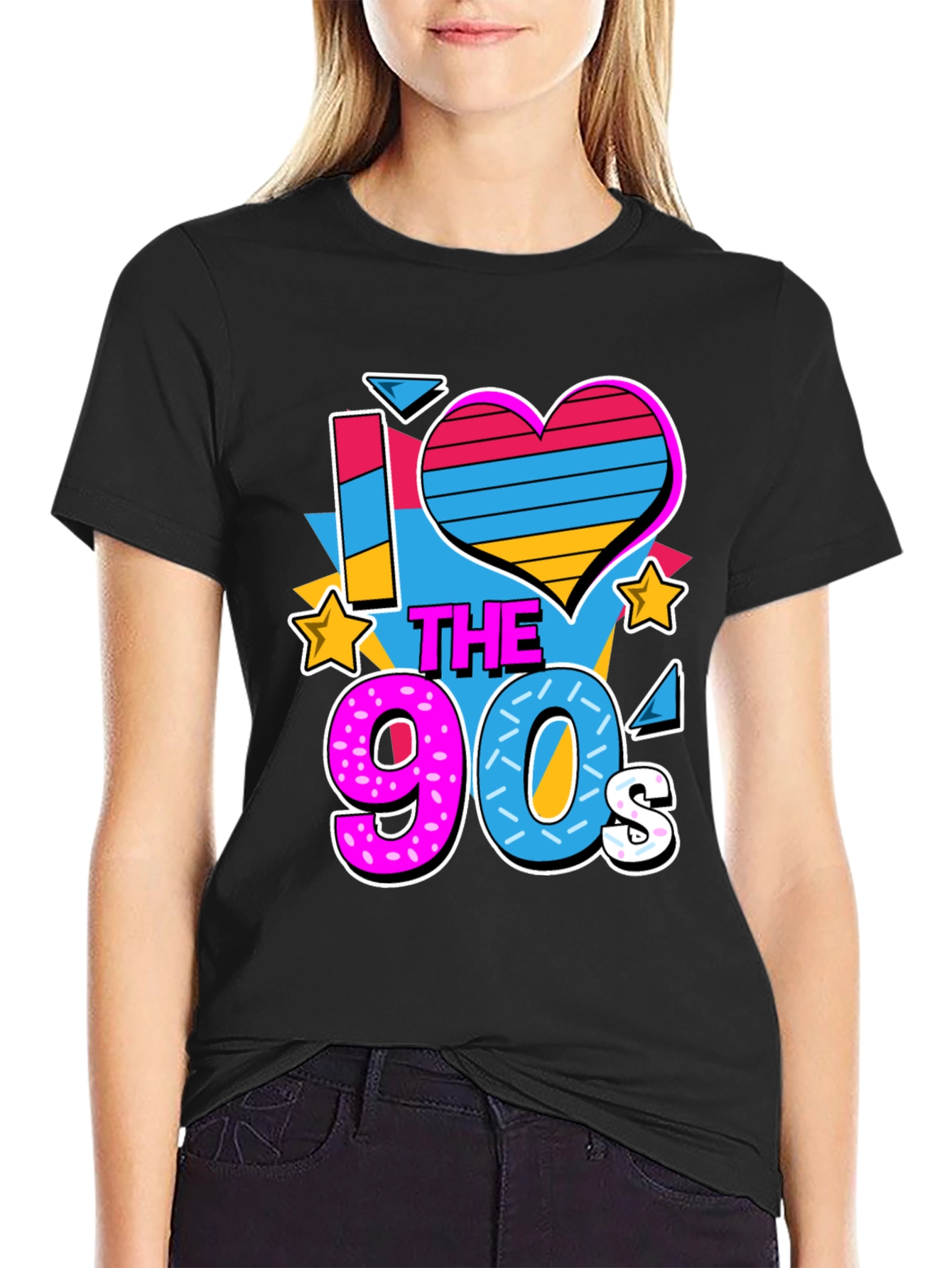 I Love the 90s Graphic T-Shirt Retro Nostalgia