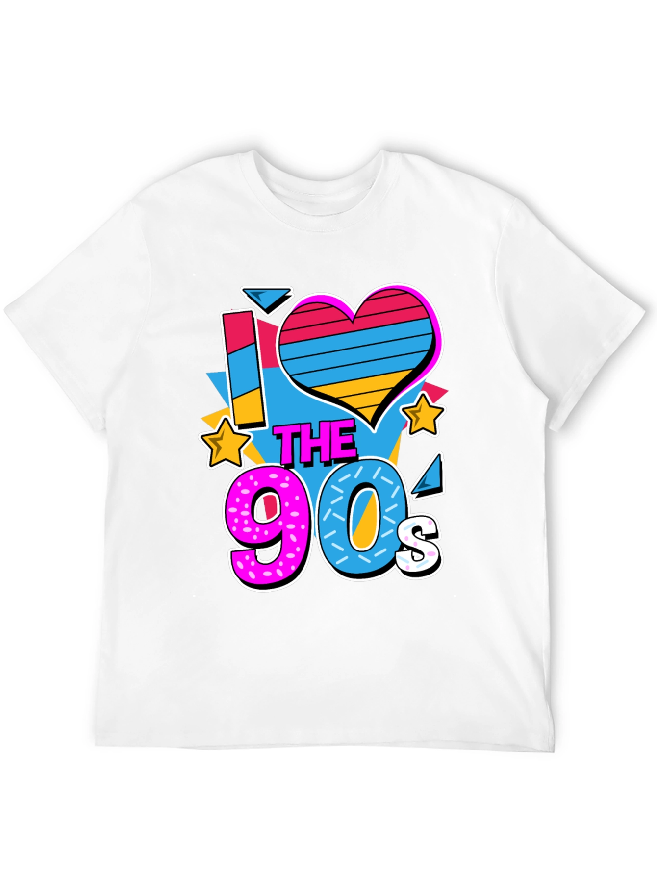 I Love the 90s Graphic T-Shirt Retro Nostalgia