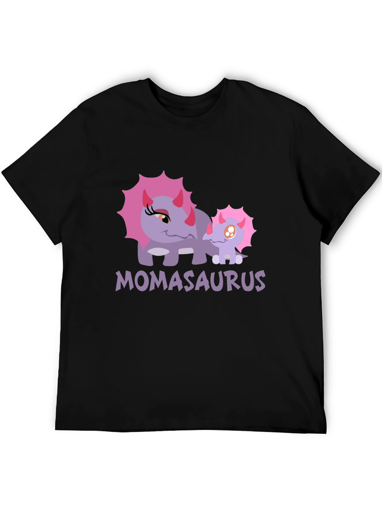 Momasaurus Graphic T-Shirt - Cute Dinosaur Mom Tee