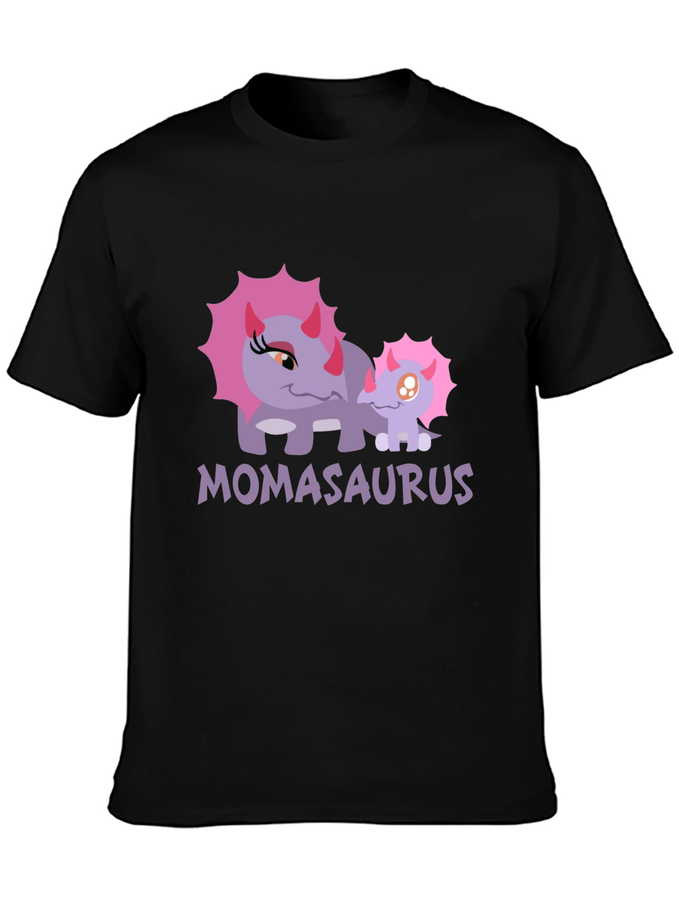 Momasaurus Graphic T-Shirt - Cute Dinosaur Mom Tee