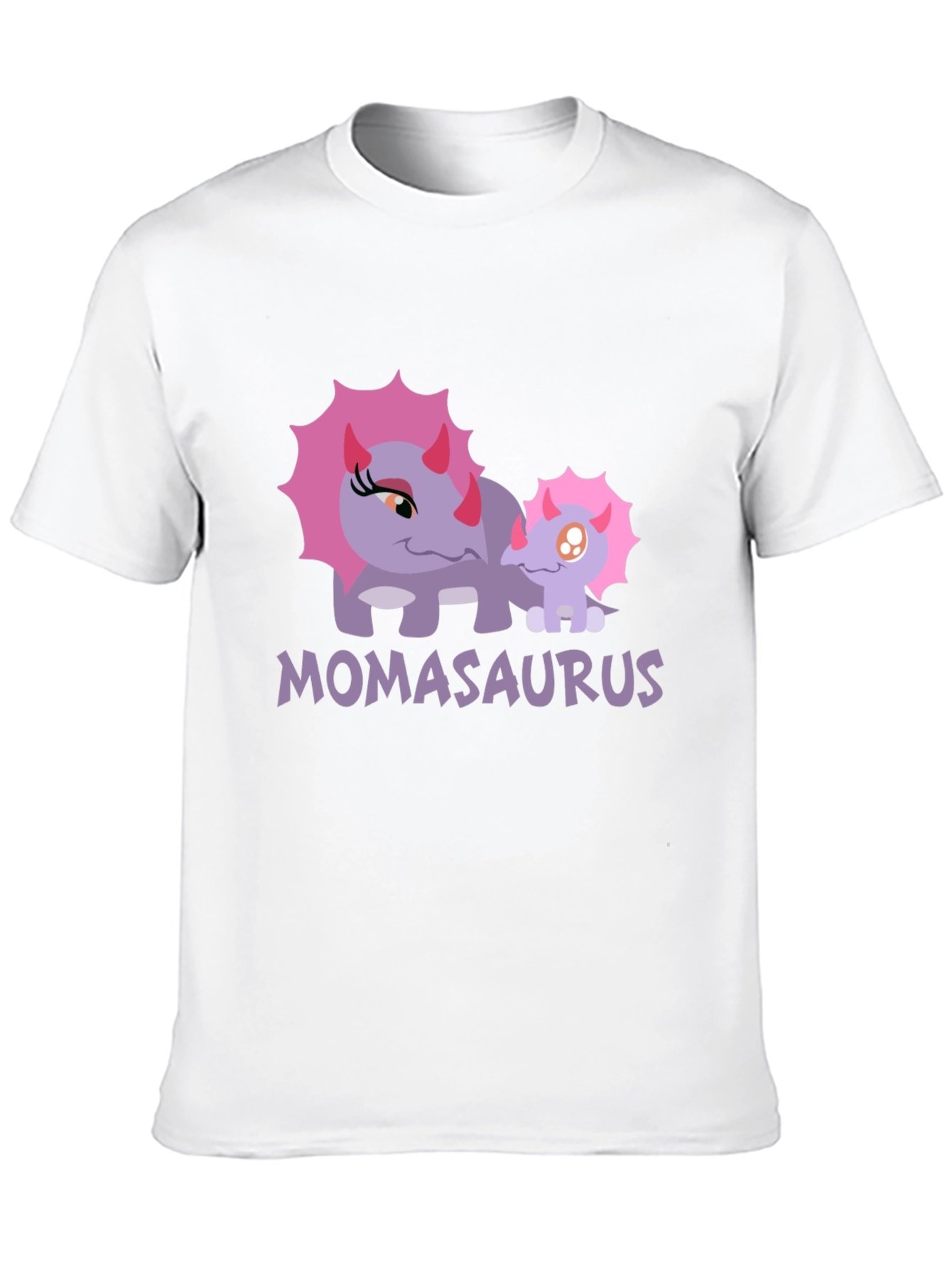 Momasaurus Graphic T-Shirt - Cute Dinosaur Mom Tee