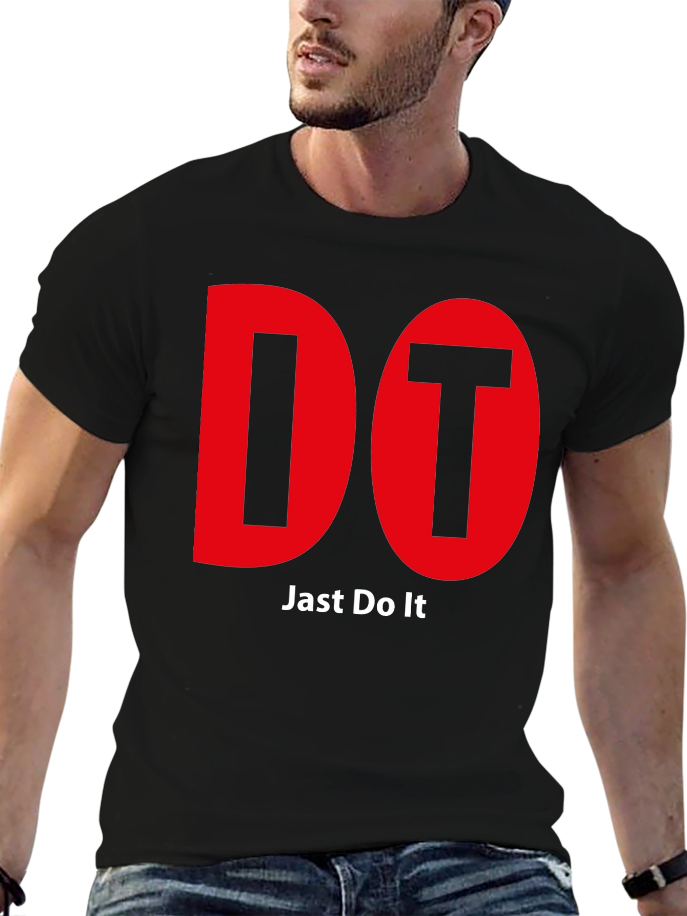 Just Do It Mens Black T-Shirt