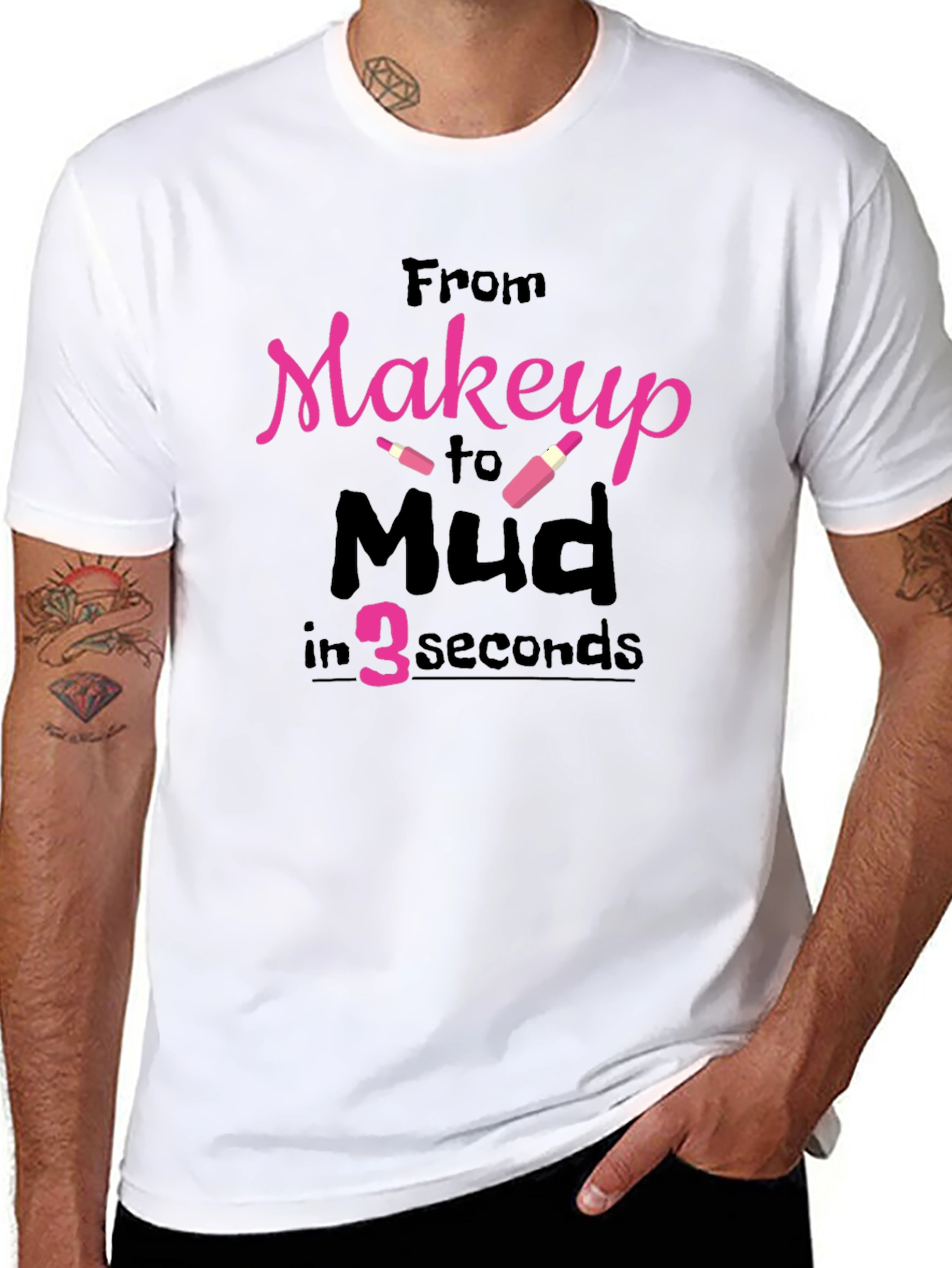 Makeup To Mud T-Shirt Funny Off Road Tee