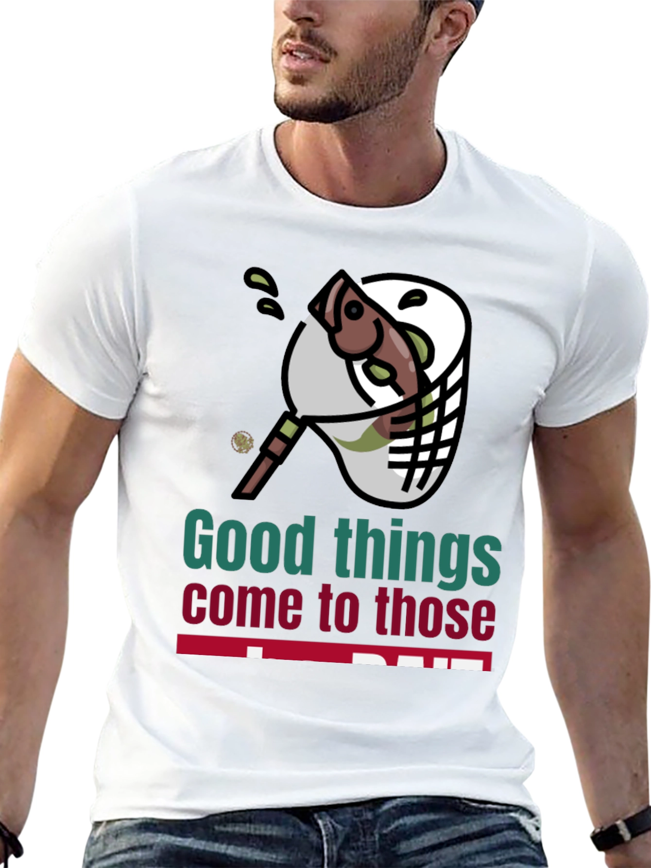 Fishing Net Graphic Tee - Good Things Come