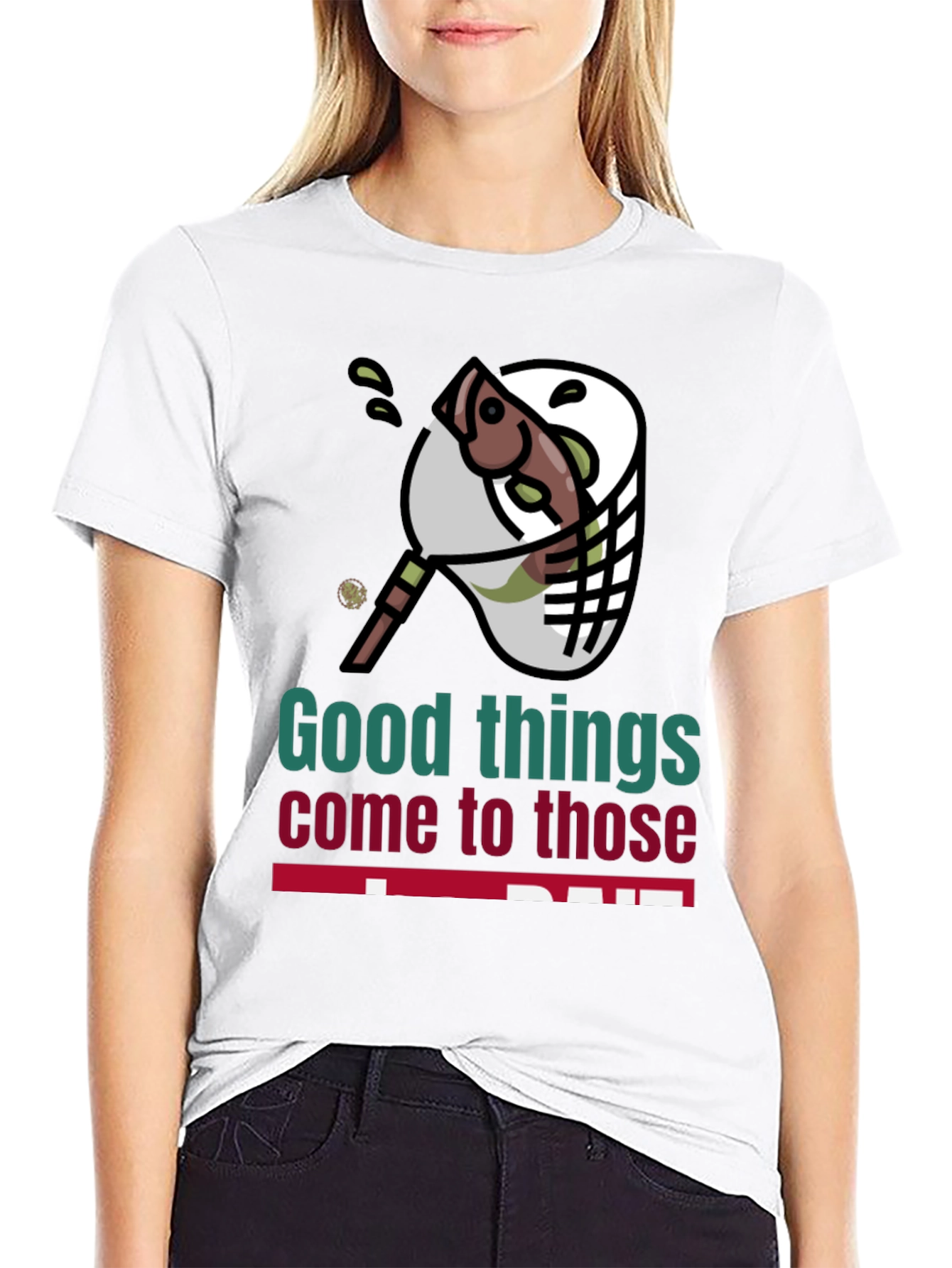 Fishing Net Graphic Tee - Good Things Come