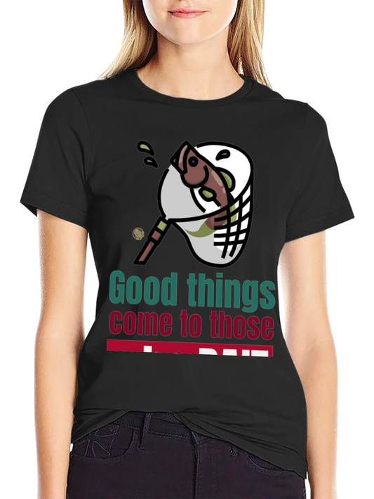Fishing Net Graphic Tee - Good Things Come