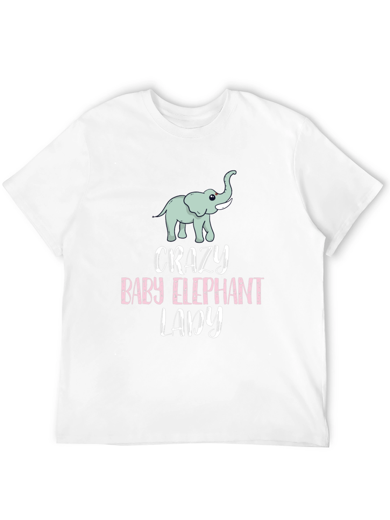 Crazy Baby Elephant Lady T-Shirt