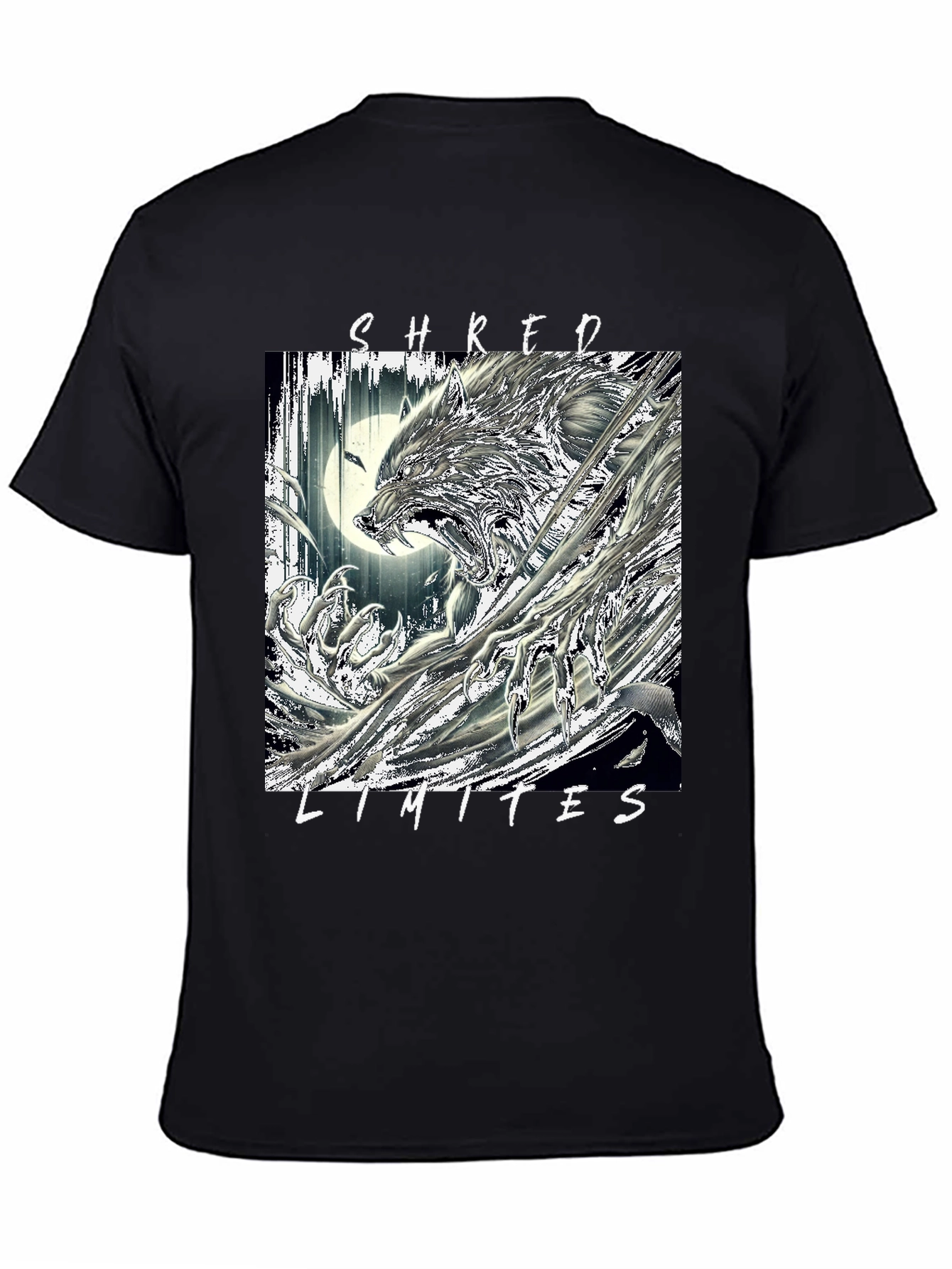 Shred Limits Graphic Tee - Wolf Design
