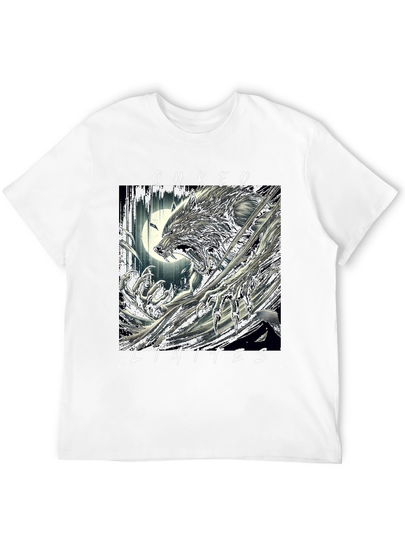 Shred Limits Graphic Tee - Wolf Design