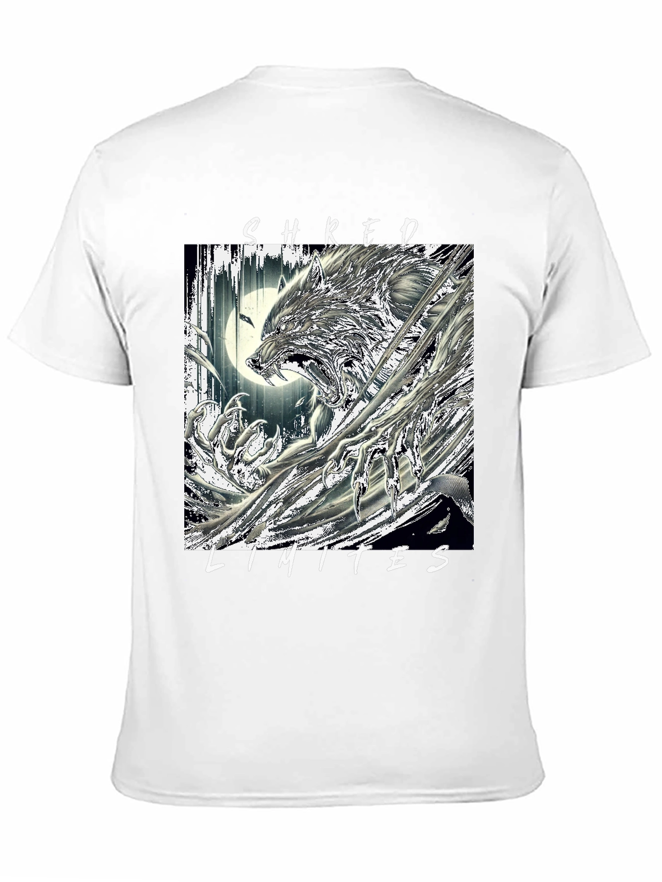Shred Limits Graphic Tee - Wolf Design