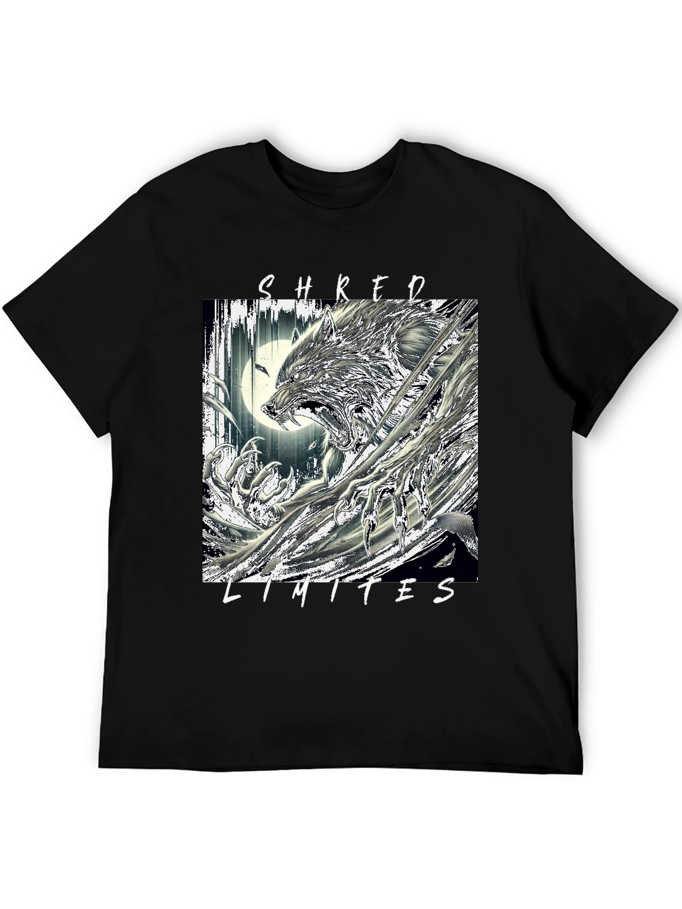 Shred Limits Graphic Tee - Wolf Design