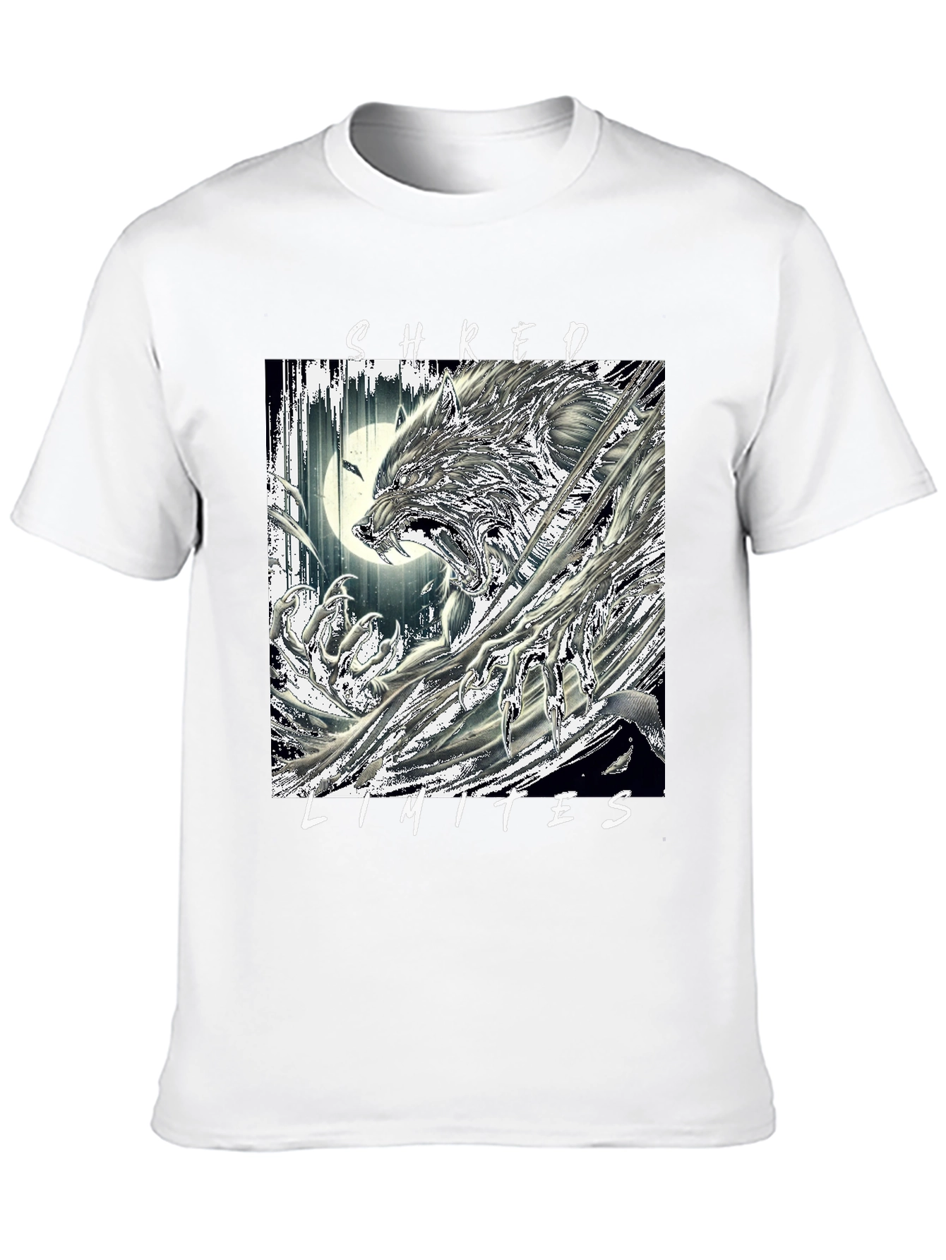 Shred Limits Graphic Tee - Wolf Design