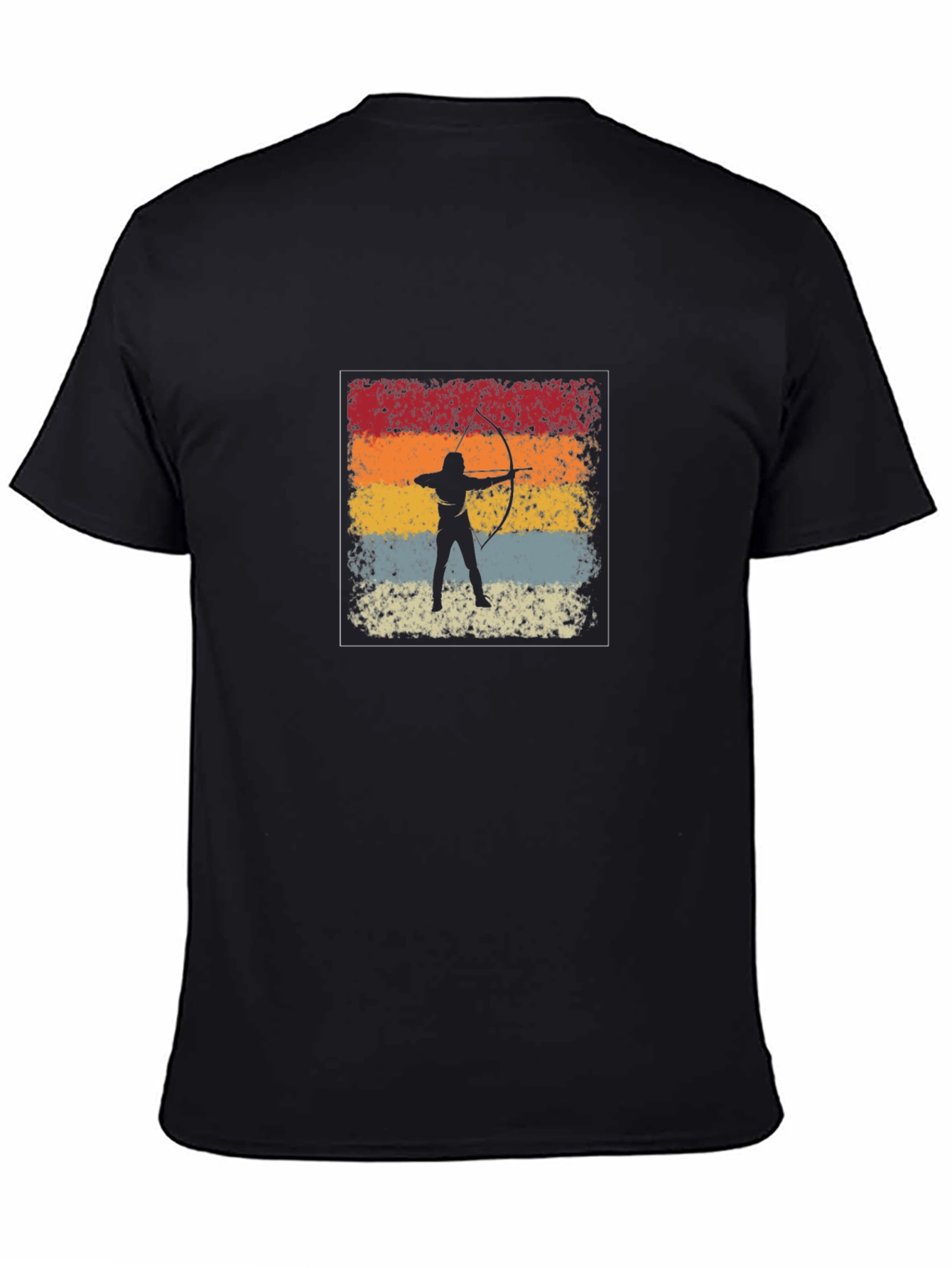 Archery Retro Style Black T-Shirt