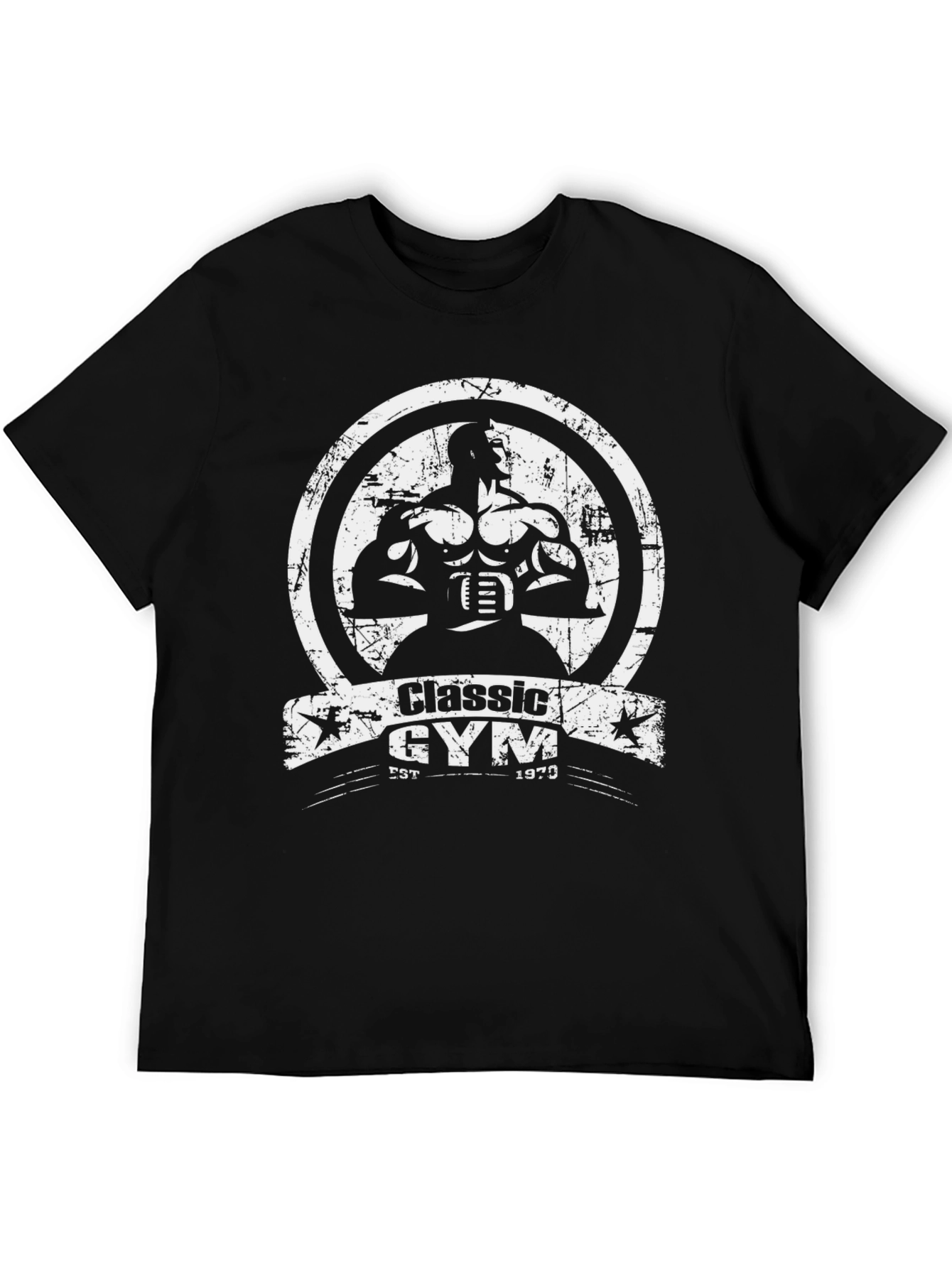 Classic Gym Black T-Shirt - Bodybuilding Apparel
