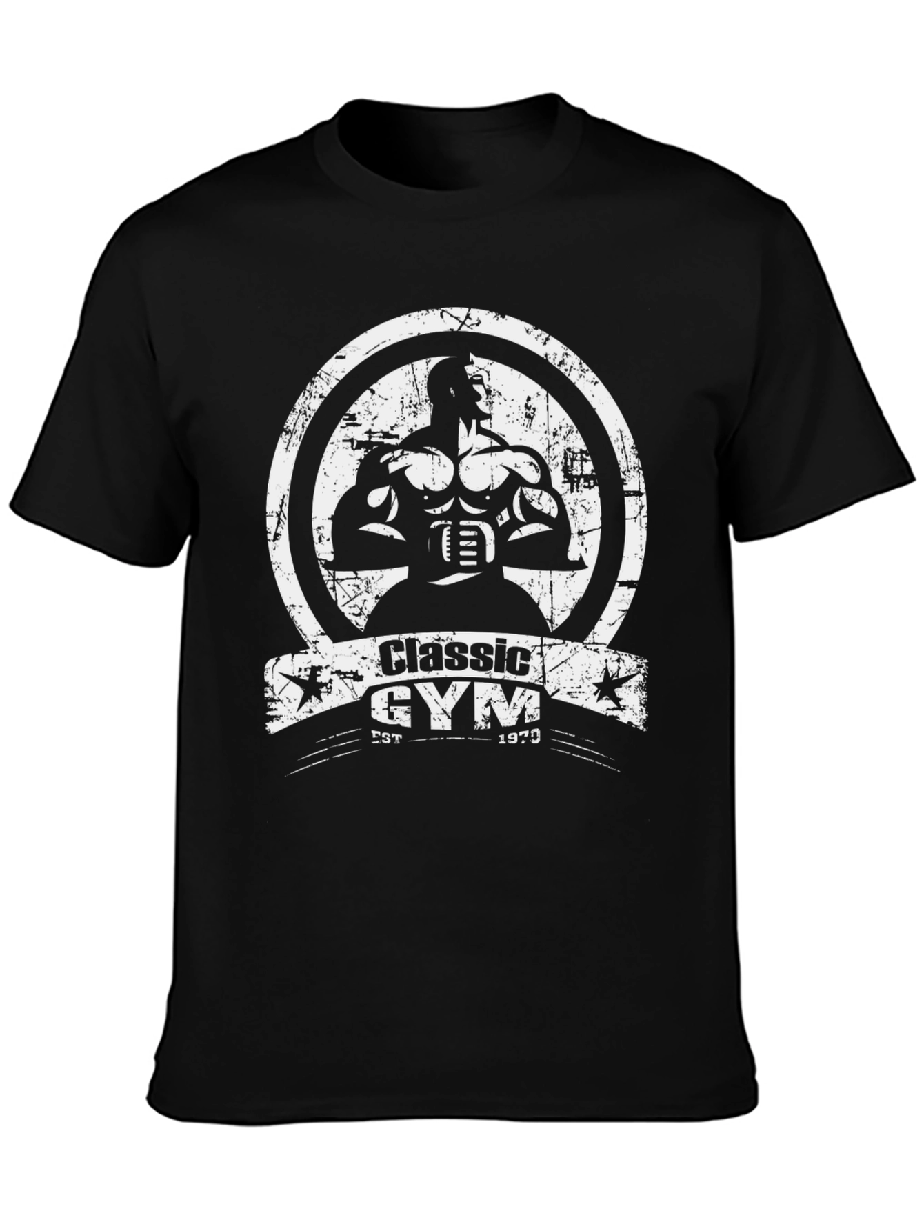 Classic Gym Black T-Shirt - Bodybuilding Apparel