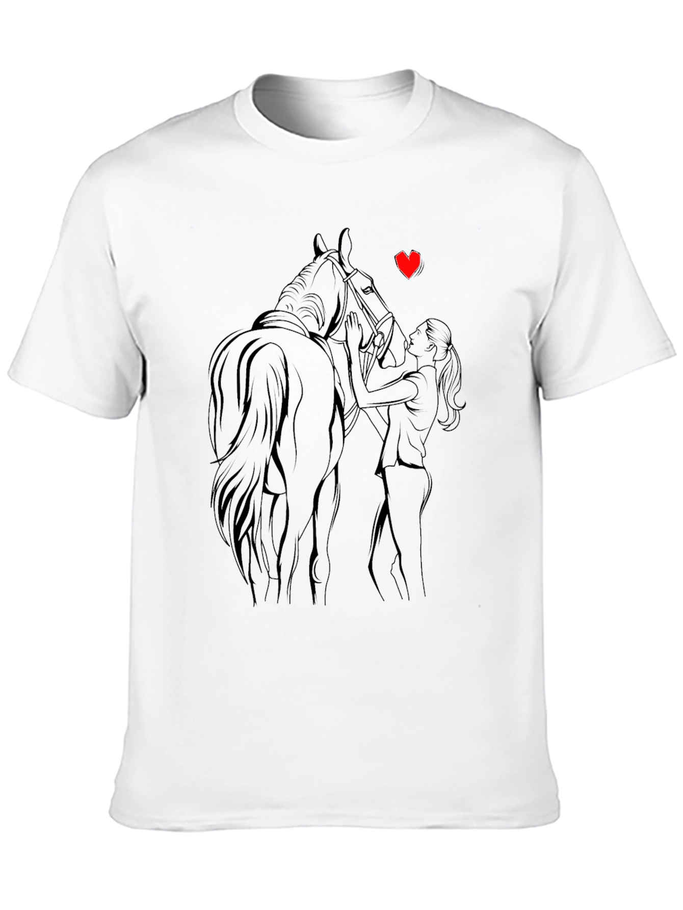 Horse Lover Graphic Tee - Unisex Black T-Shirt