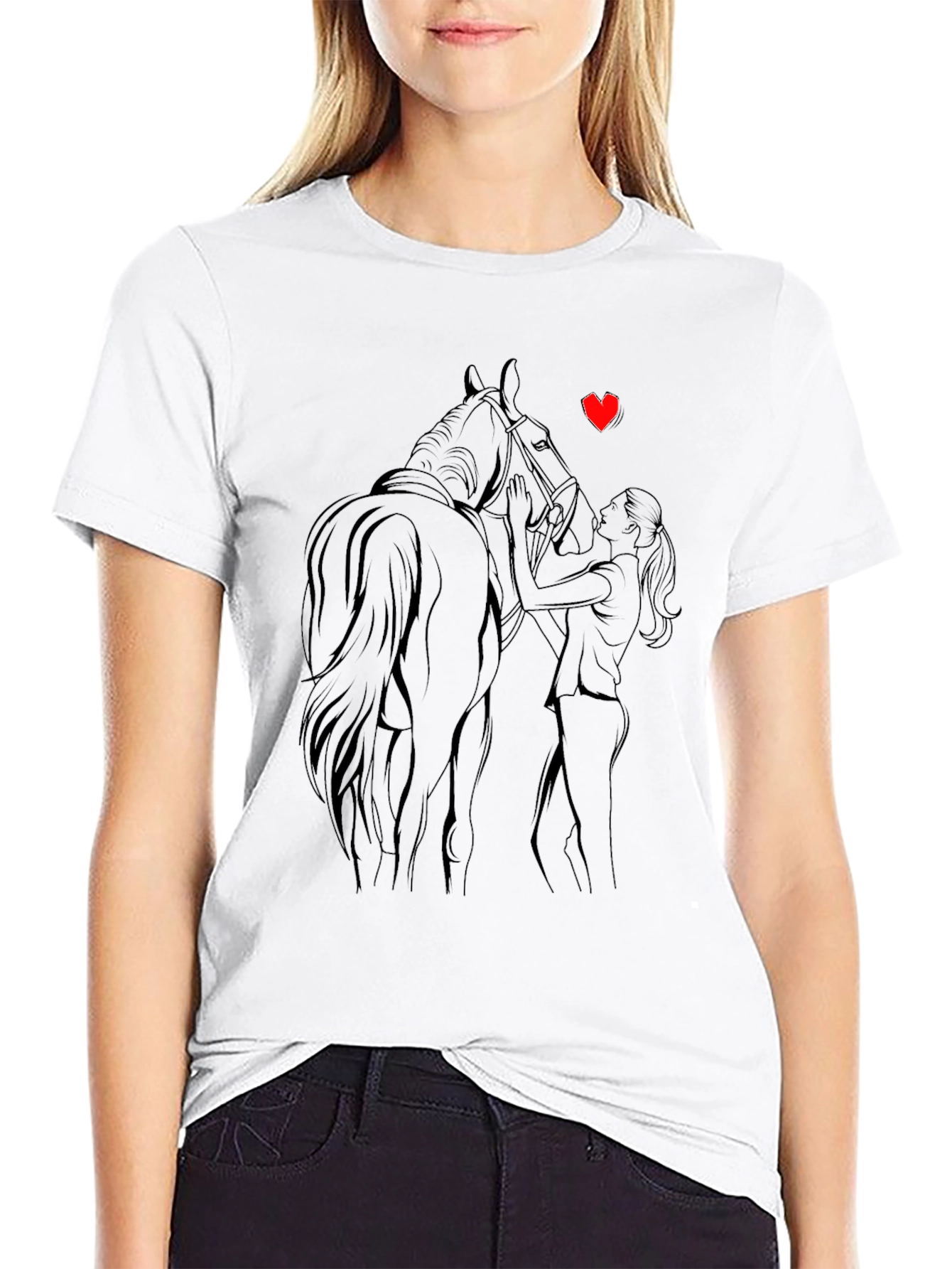Horse Lover Graphic Tee - Unisex Black T-Shirt