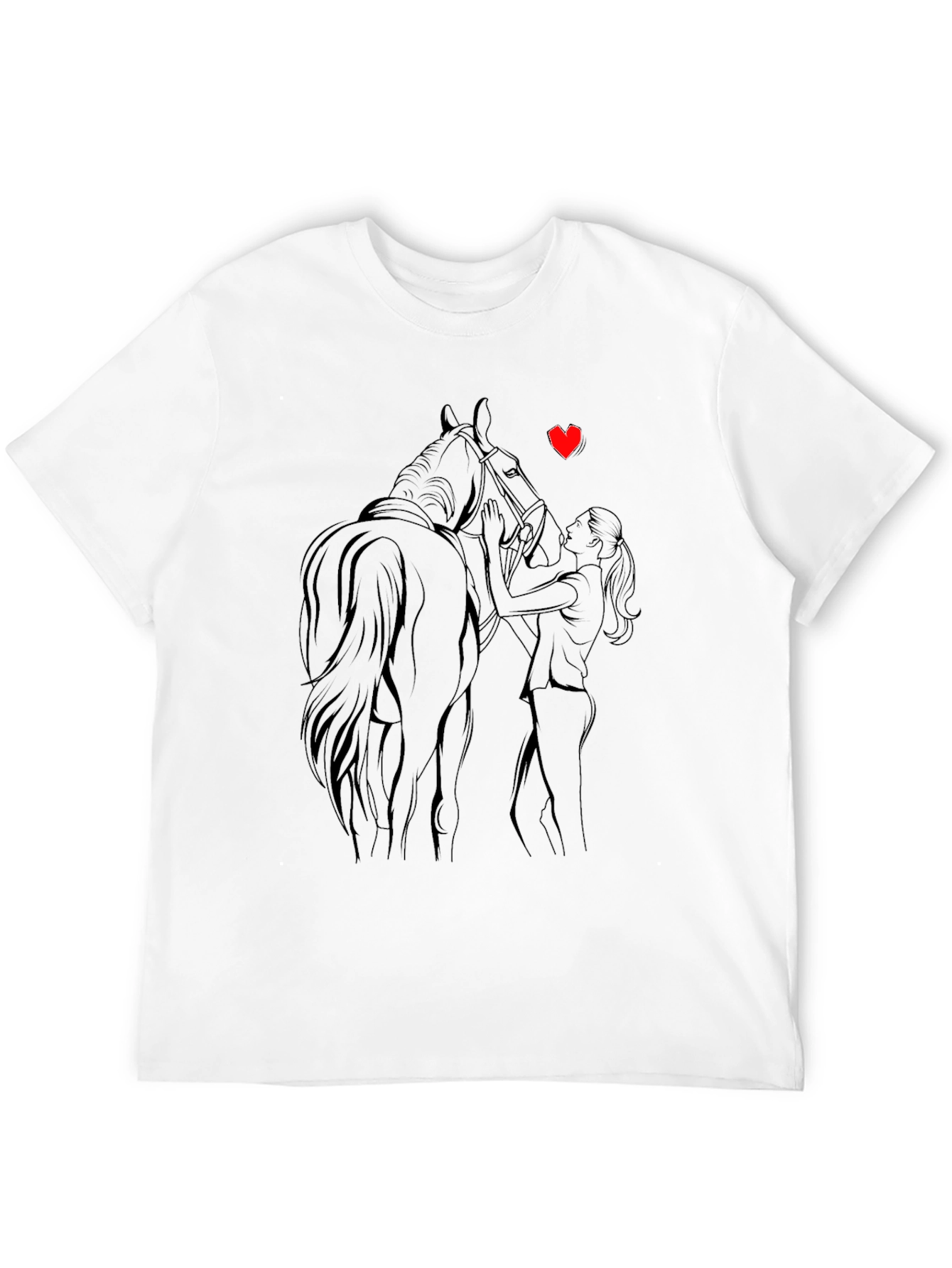 Horse Lover Graphic Tee - Unisex Black T-Shirt