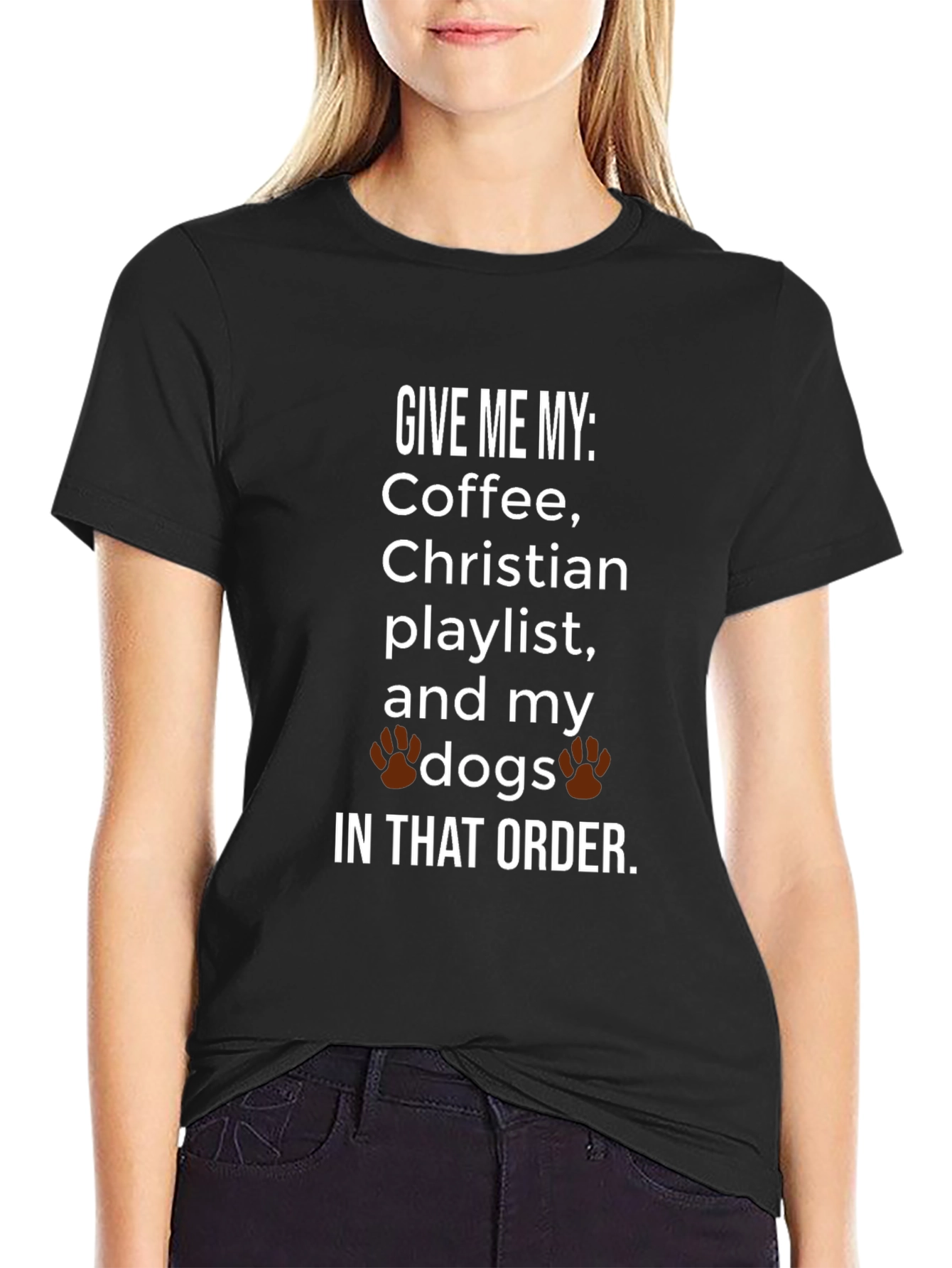 Coffee Christian Playlist and My Dogs T-Shirt