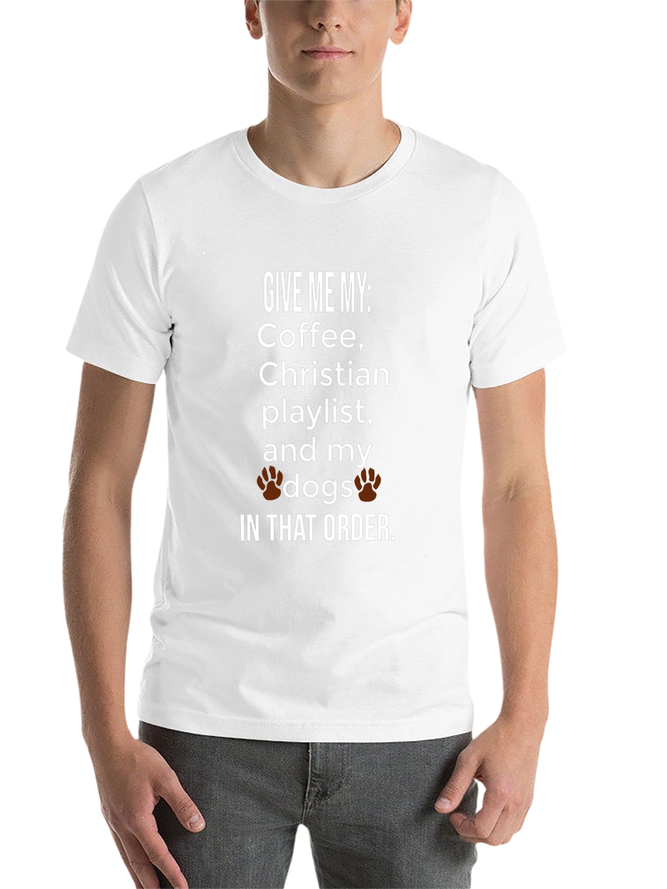 Coffee Christian Playlist and My Dogs T-Shirt