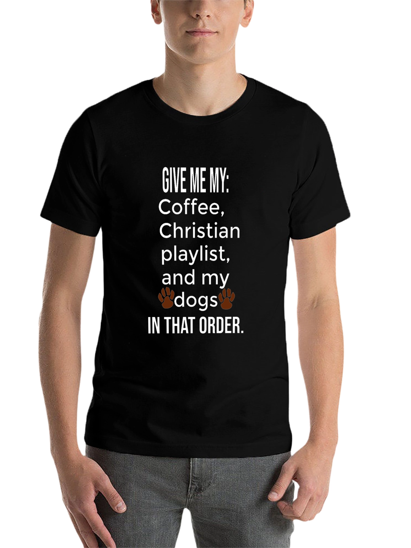 Coffee Christian Playlist and My Dogs T-Shirt