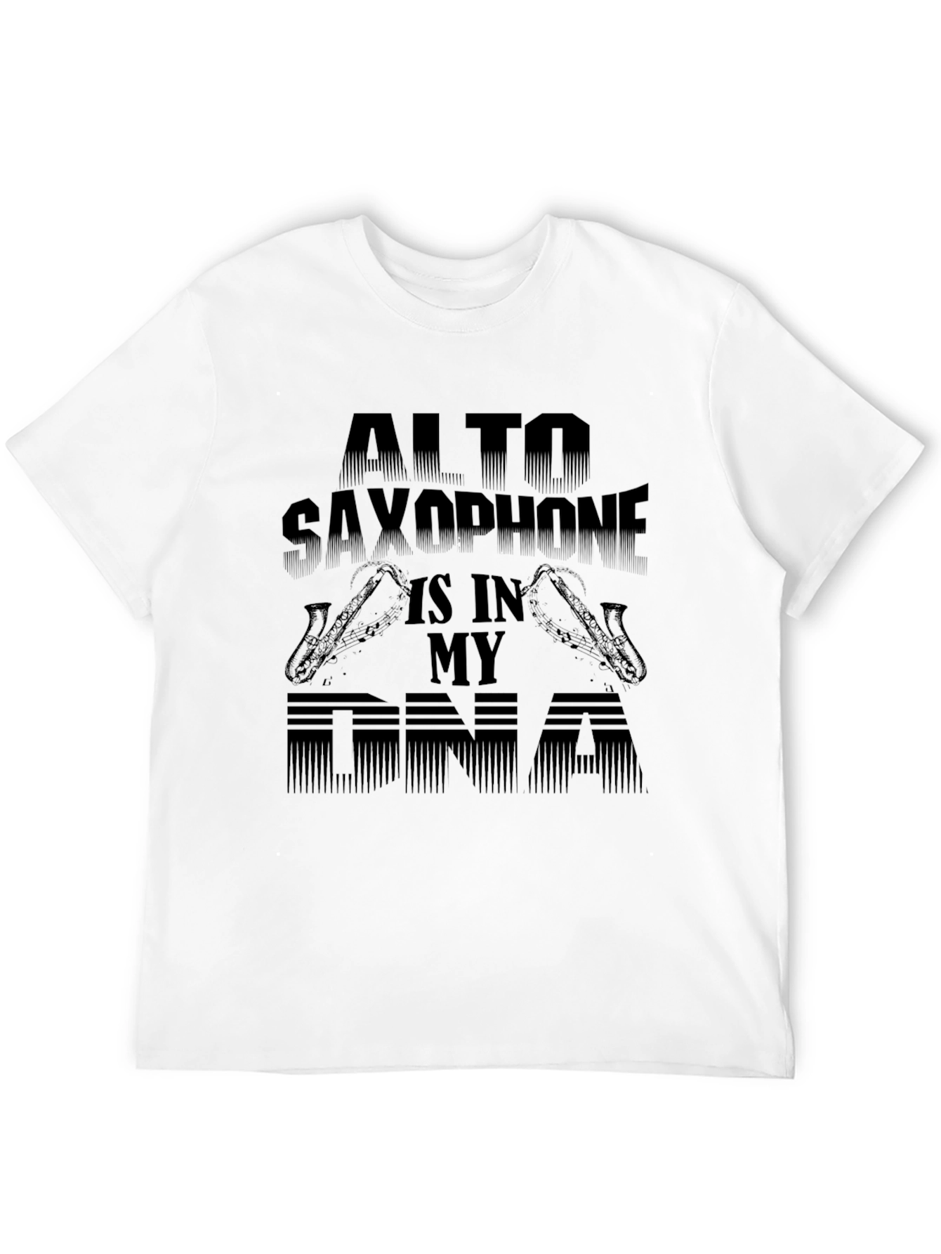 Alto Saxophone DNA Graphic Tee - Music Lovers T-Shirt