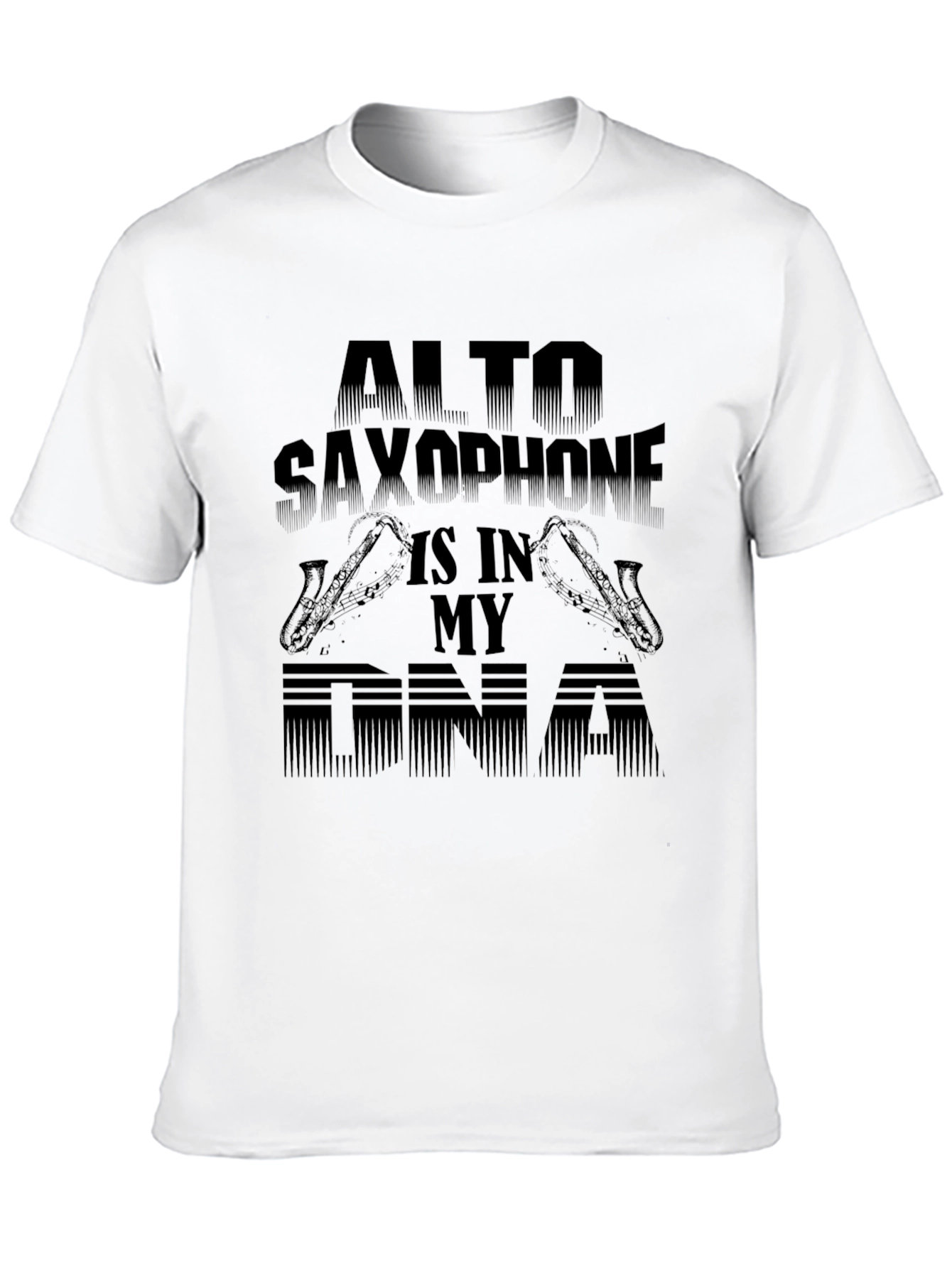 Alto Saxophone DNA Graphic Tee - Music Lovers T-Shirt