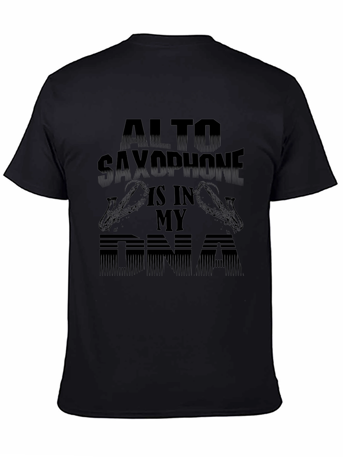 Alto Saxophone DNA Graphic Tee - Music Lovers T-Shirt