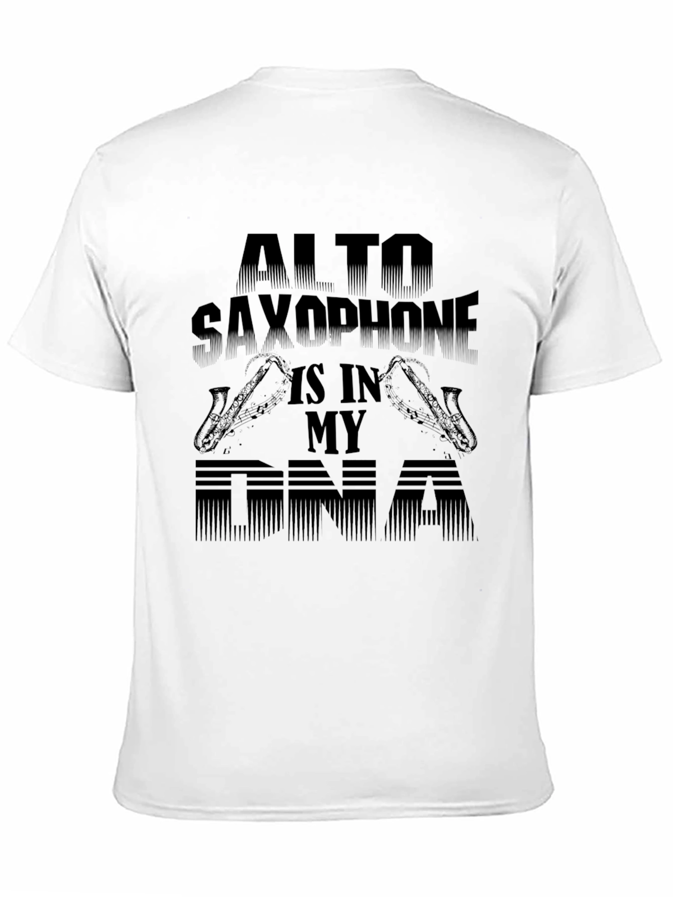 Alto Saxophone DNA Graphic Tee - Music Lovers T-Shirt