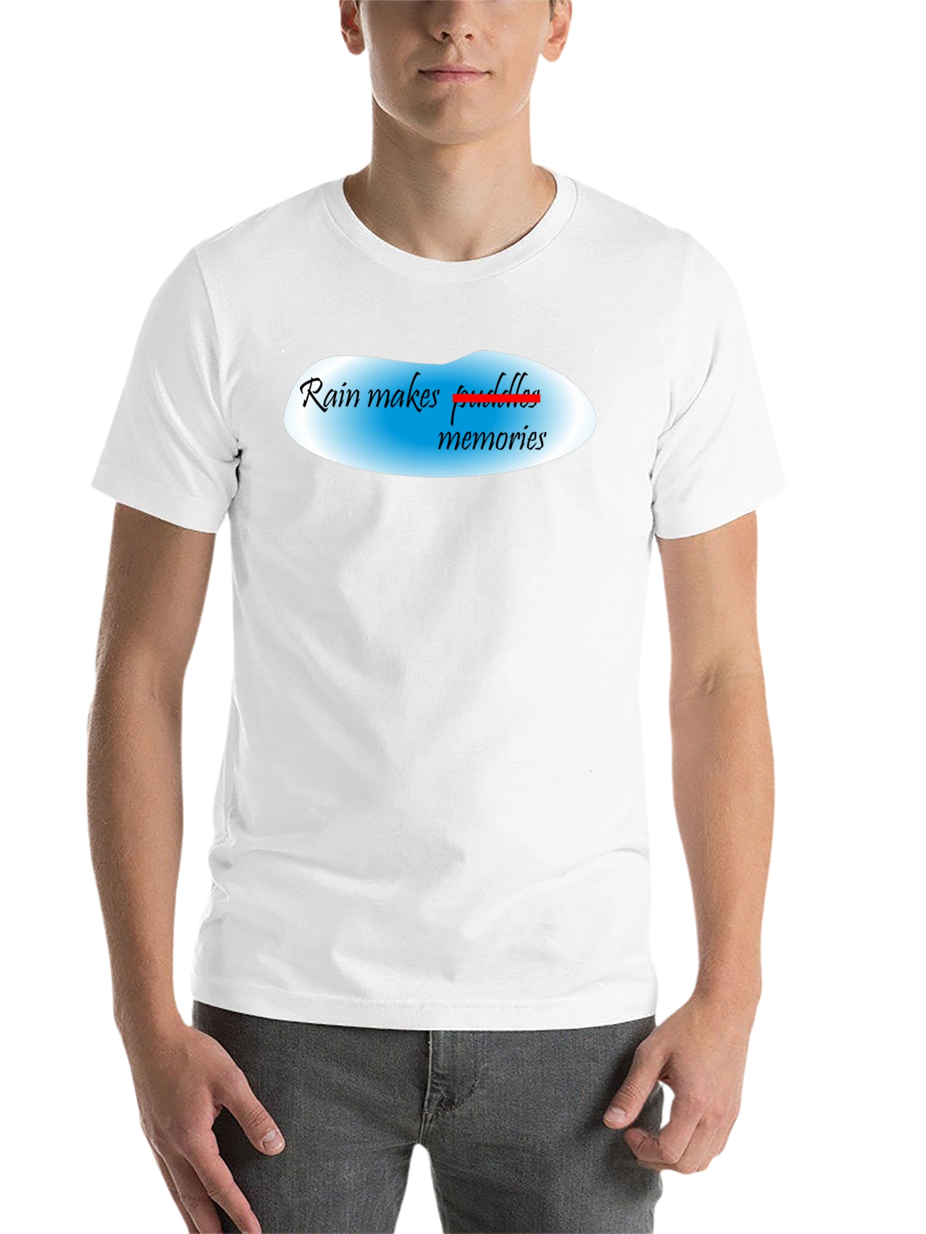 Rain Makes Memories Black T-Shirt