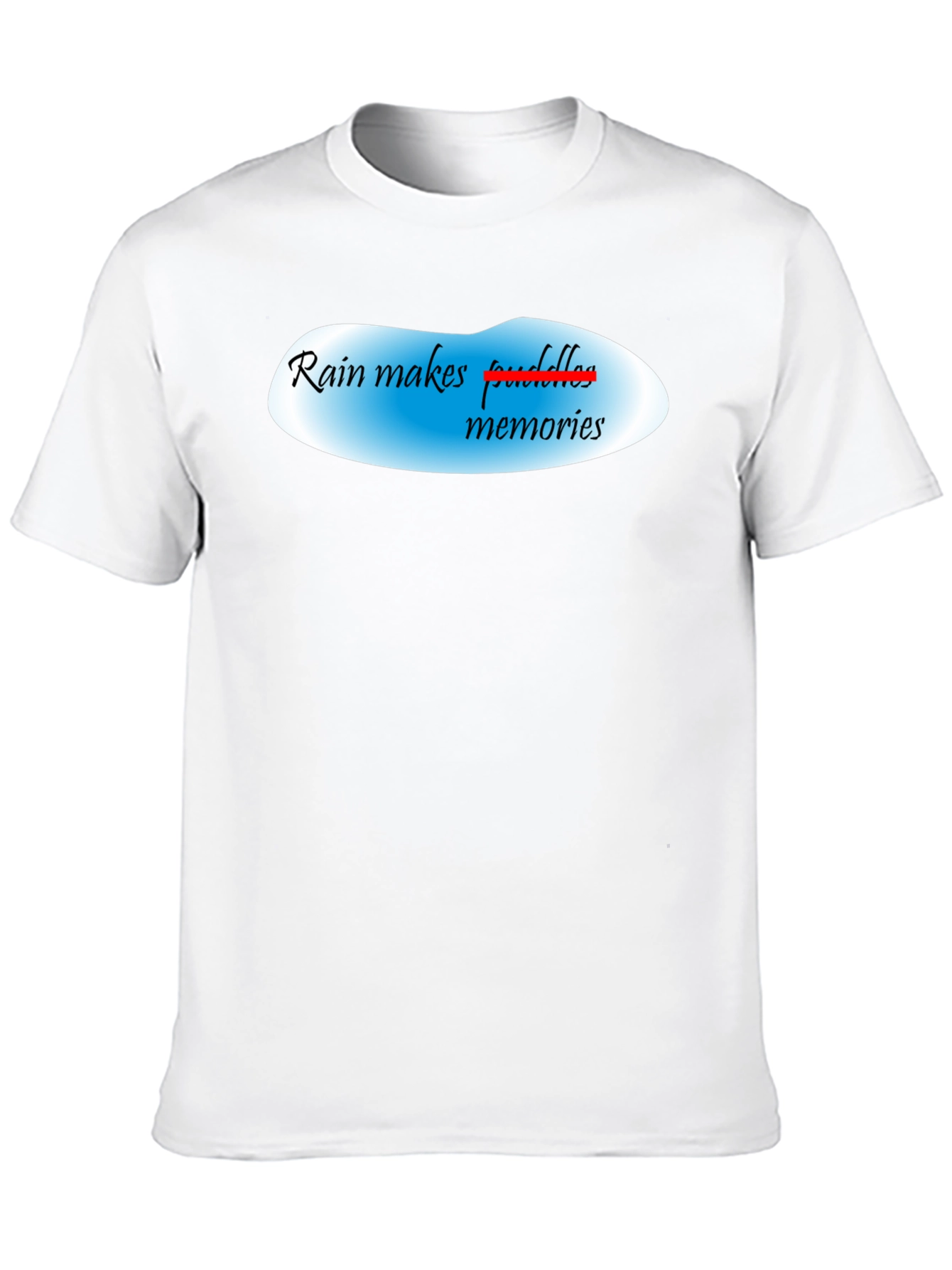 Rain Makes Memories Black T-Shirt