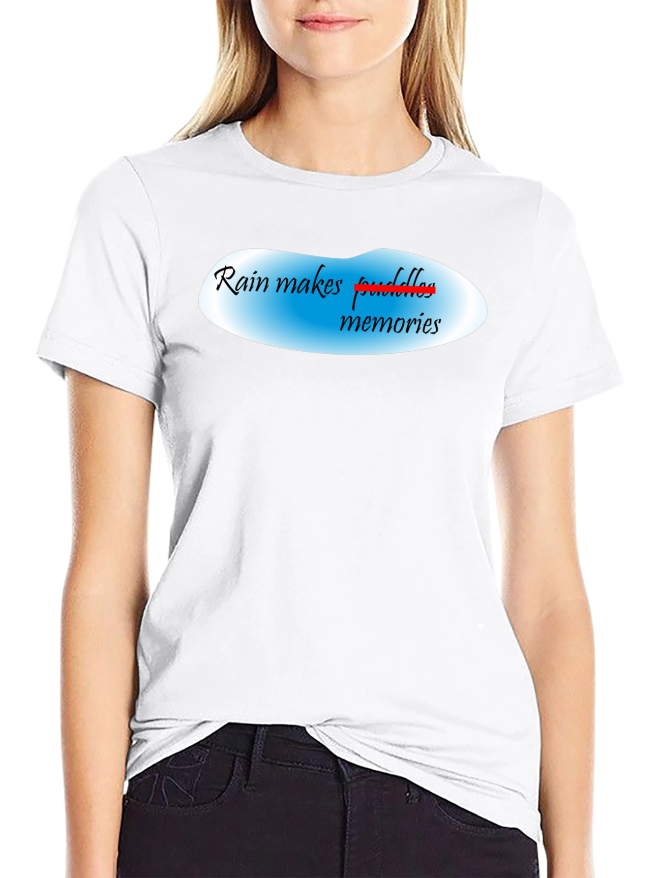 Rain Makes Memories Black T-Shirt