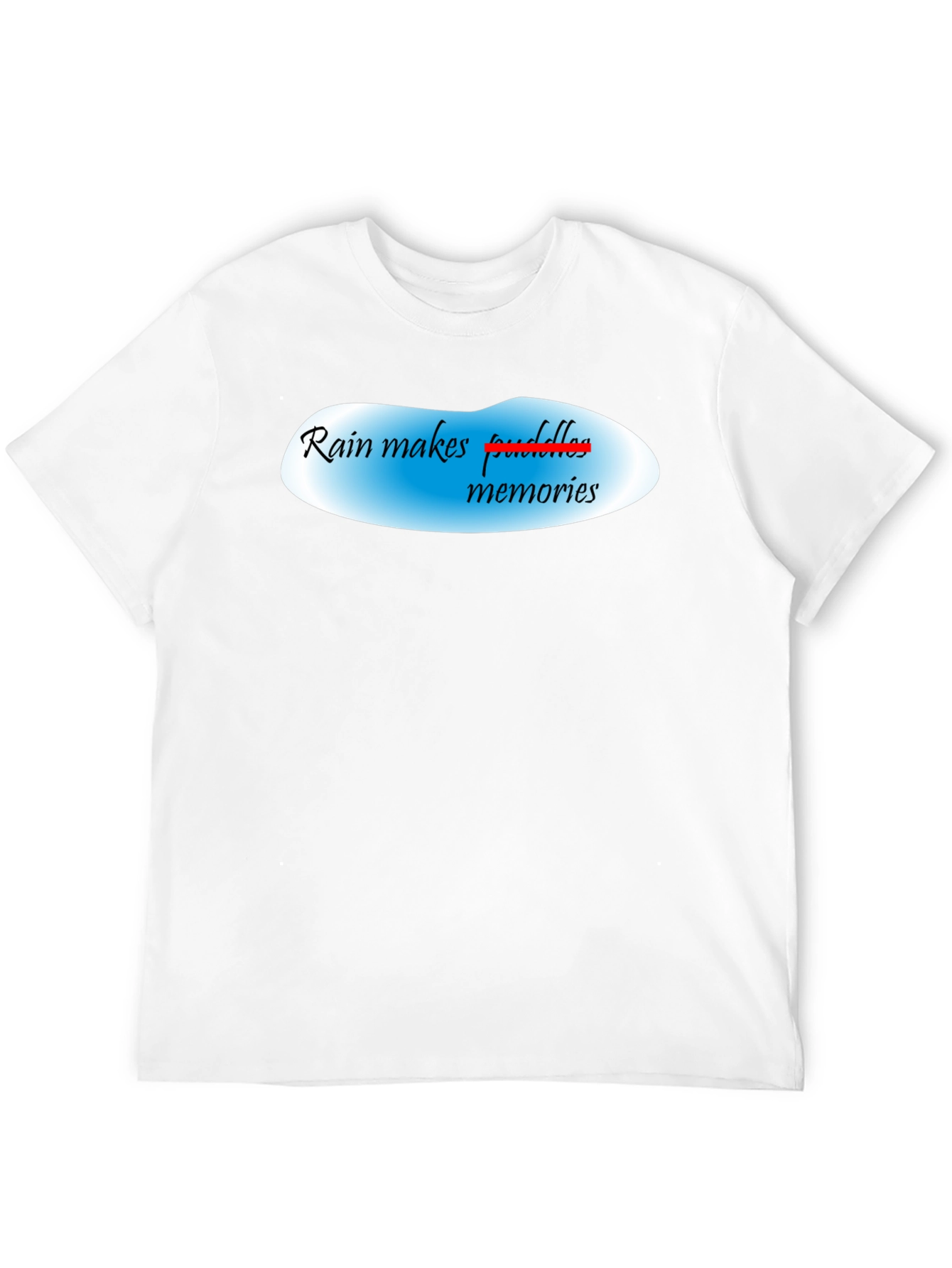 Rain Makes Memories Black T-Shirt