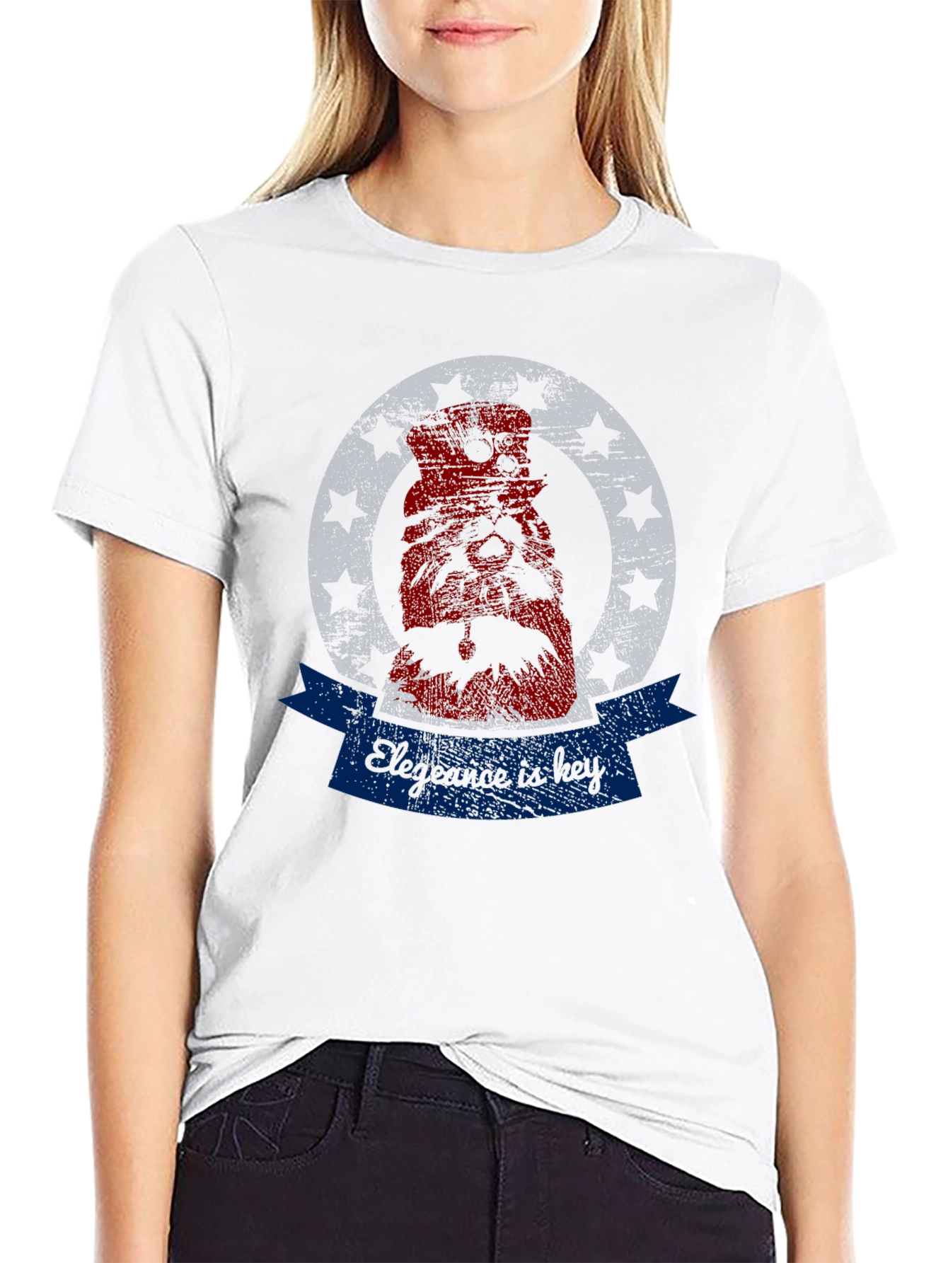 Mens Elegance is Key Graphic Tee